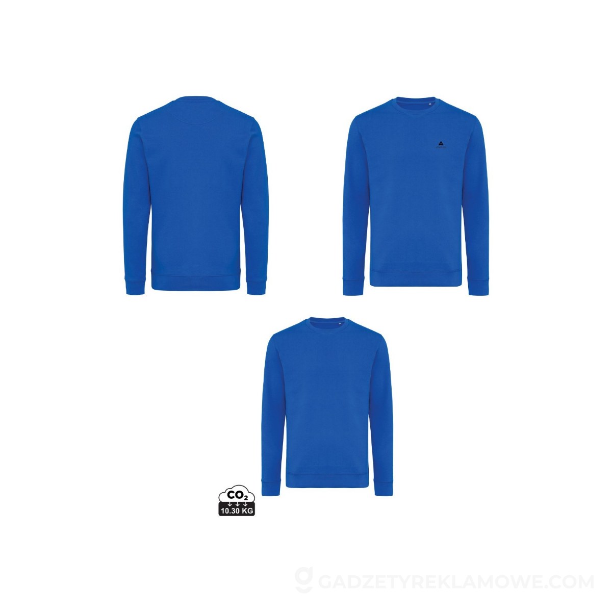 AXP-T9300-025-S-wariantu-watermark Bluza z bawełny z recyklingu Iqoniq Zion - niebieska