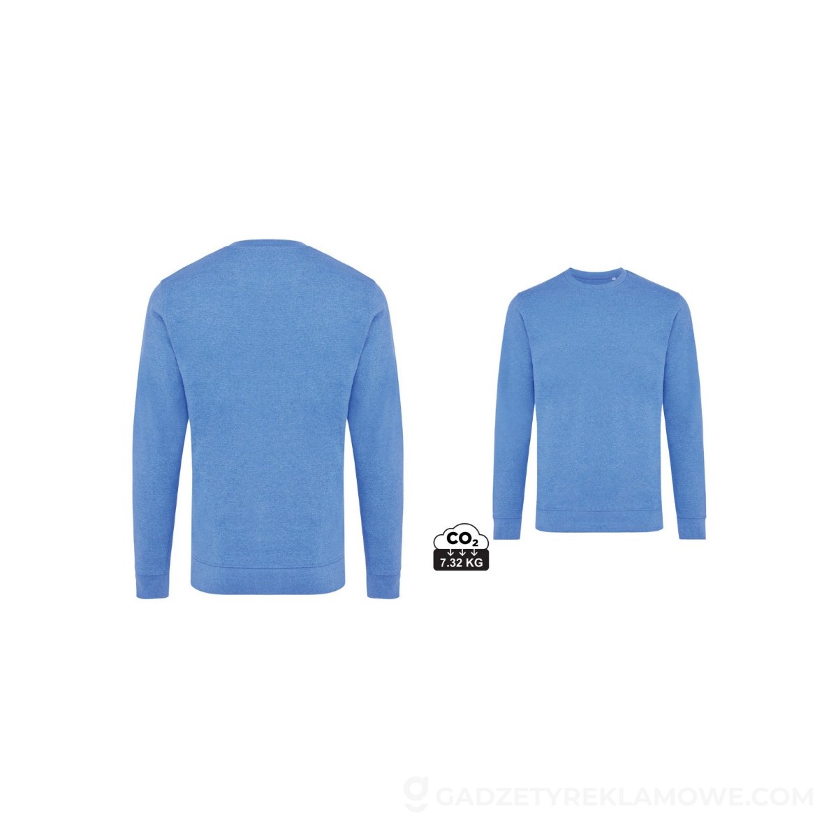 AXP-T9301-024-M-wariantu-watermark Bluza z niebarwionej bawełny z recyklingu Iqoniq Denali - niebieska