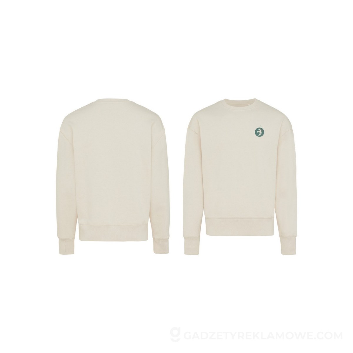 AXP-T9302-018-L-wariantu-watermark Luźna bluza z bawełny z recyklingu Iqoniq Kruger - neutralna