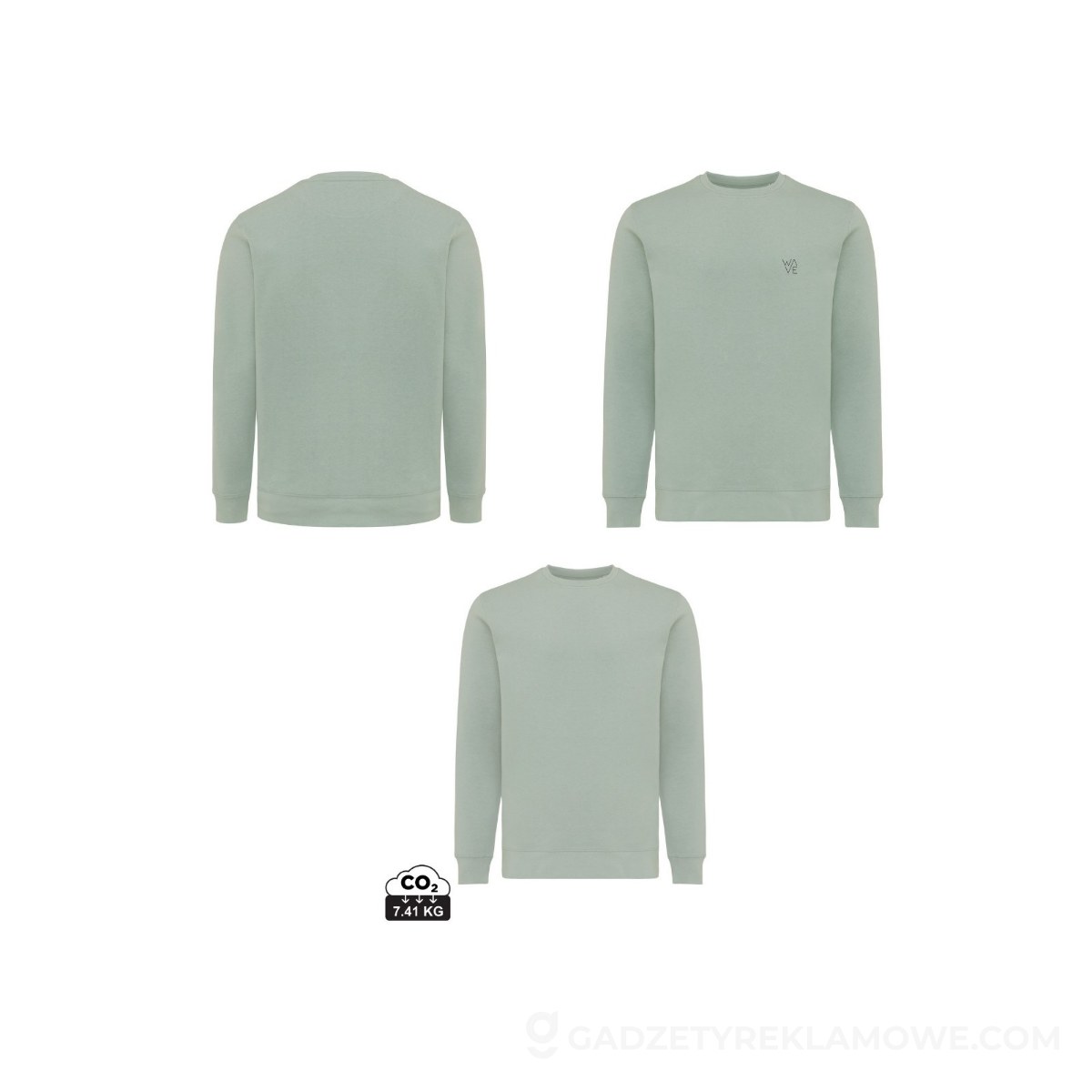AXP-T9303-023-XXXL-wariantu-watermark Lekki sweter Iqoniq Etosha, bawełna z recyklingu - zielony