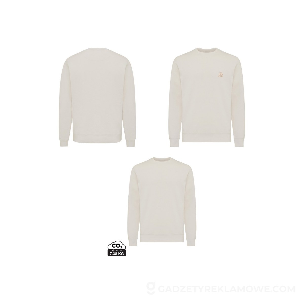 AXP-T9303-040-L-wariantu-watermark Lekki sweter Iqoniq Etosha, bawełna z recyklingu - biały