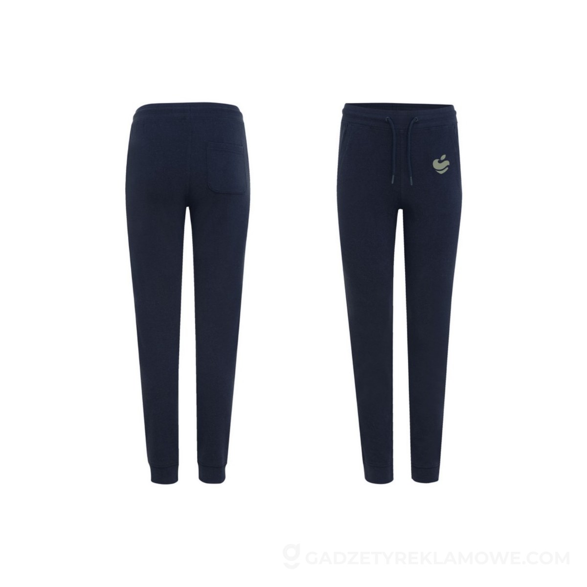 Spodnie dresowe z bawełny z recyklingu Iqoniq Cooper - niebieskie