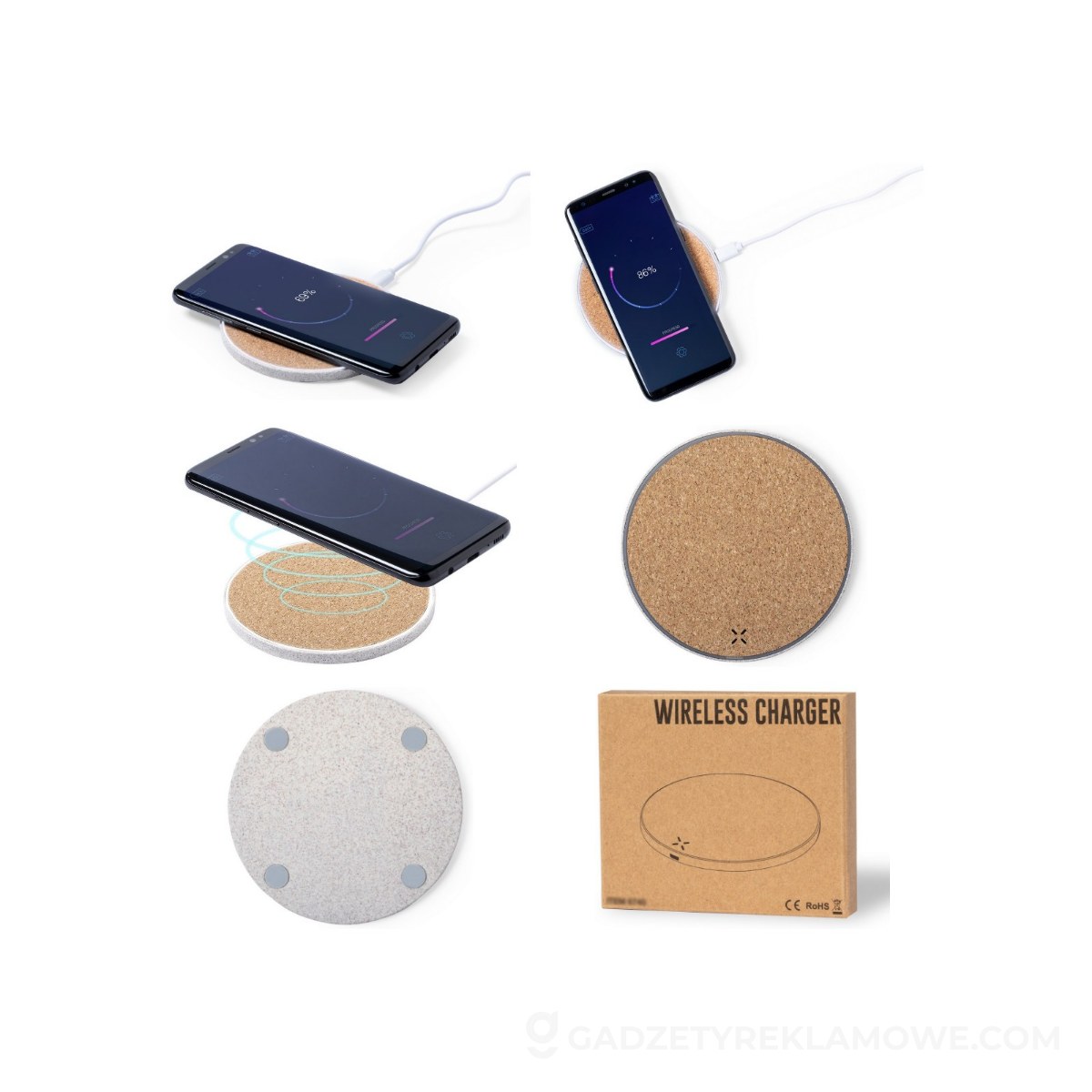 AXP-V0149-00-wariantu-watermark Ładowarka bezprzewodowa 10W ze słomy pszenicznej - neutralna