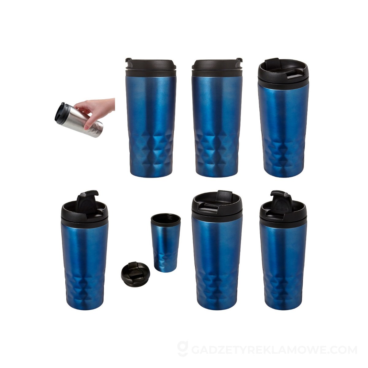 Kubek termiczny 300 ml - granatowy