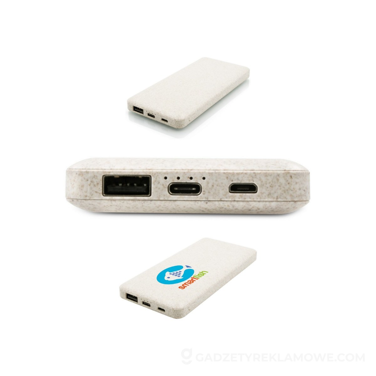 AXP-V0725-00-wariantu-watermark Powerbank ze słomy pszenicznej Jenkins 8000 mAh - neutralny