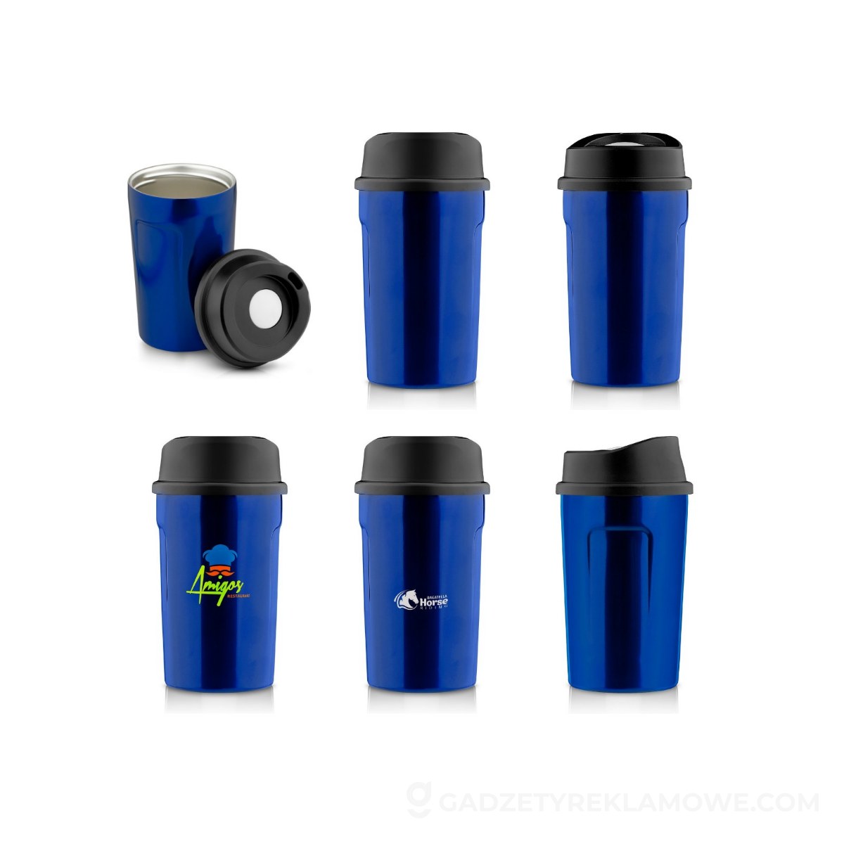 Kubek termiczny 400 ml Air Gifts | Susan - granatowy