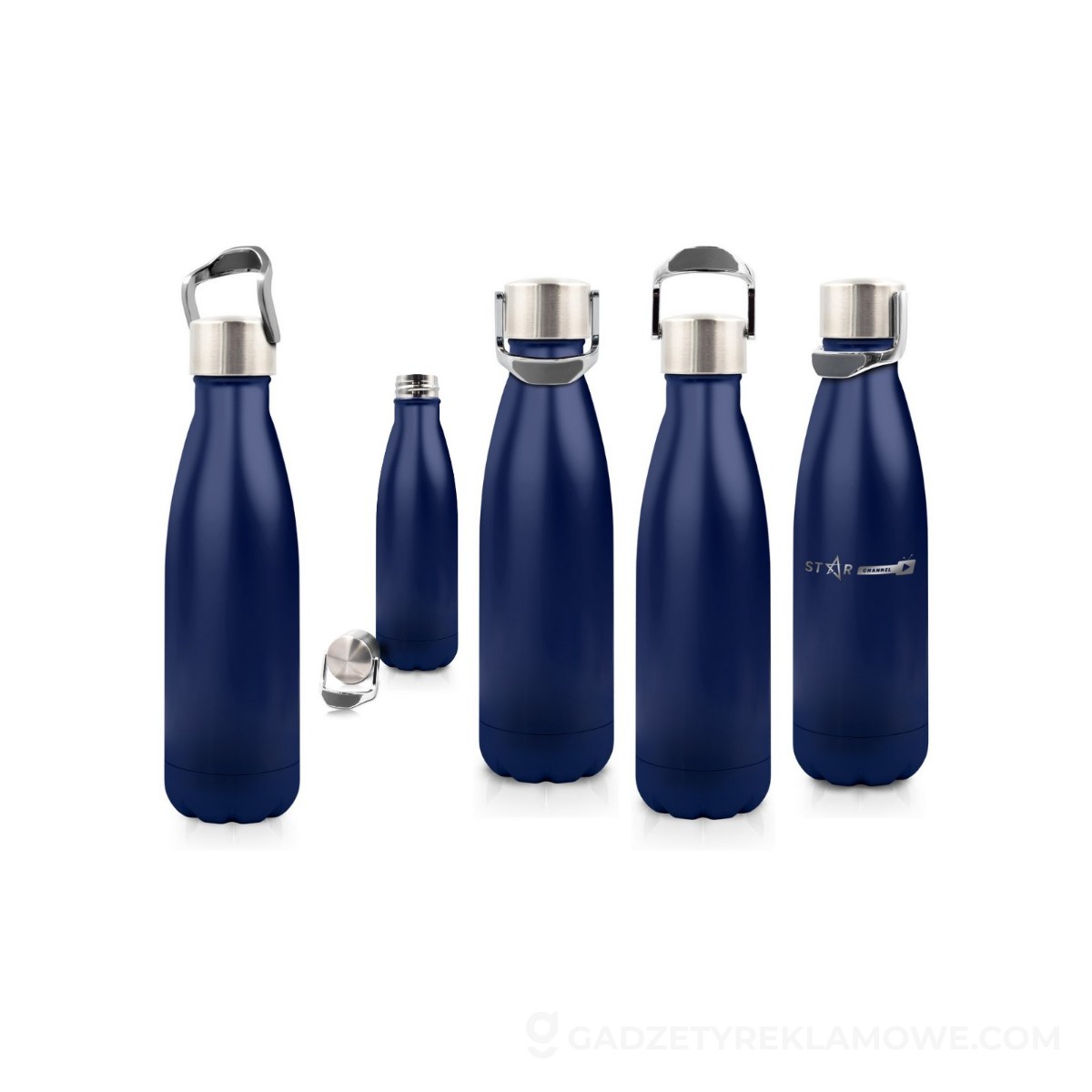 Butelka termiczna 500 ml Air Gifts | Charles - granatowa