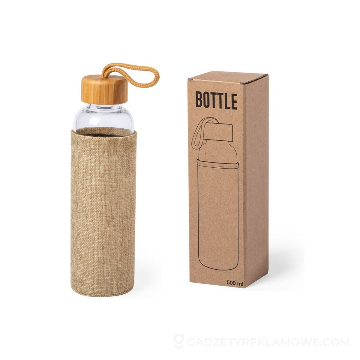Szklana butelka 500 ml - neutralna