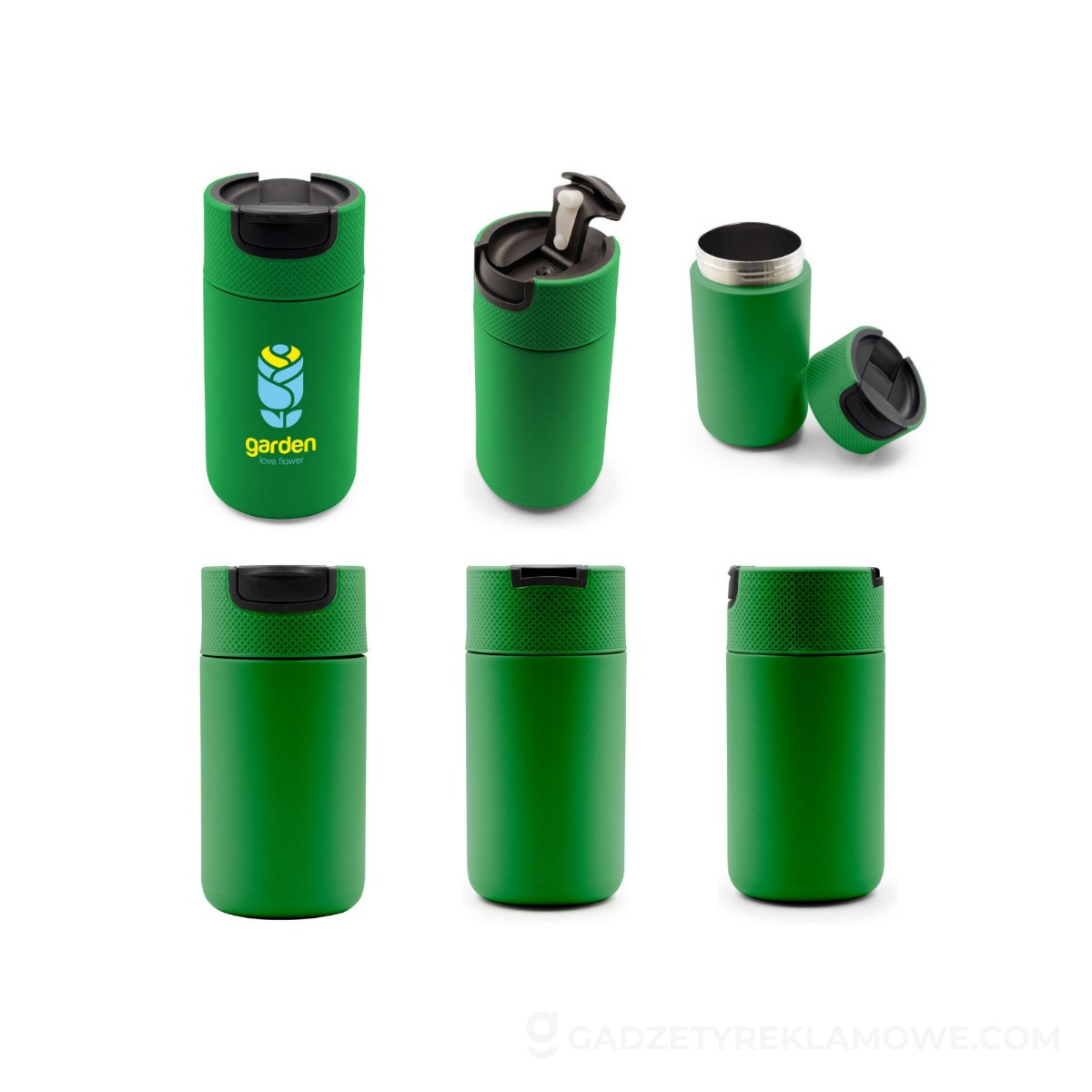 Kubek termiczny Raylee 400 ml - zielony