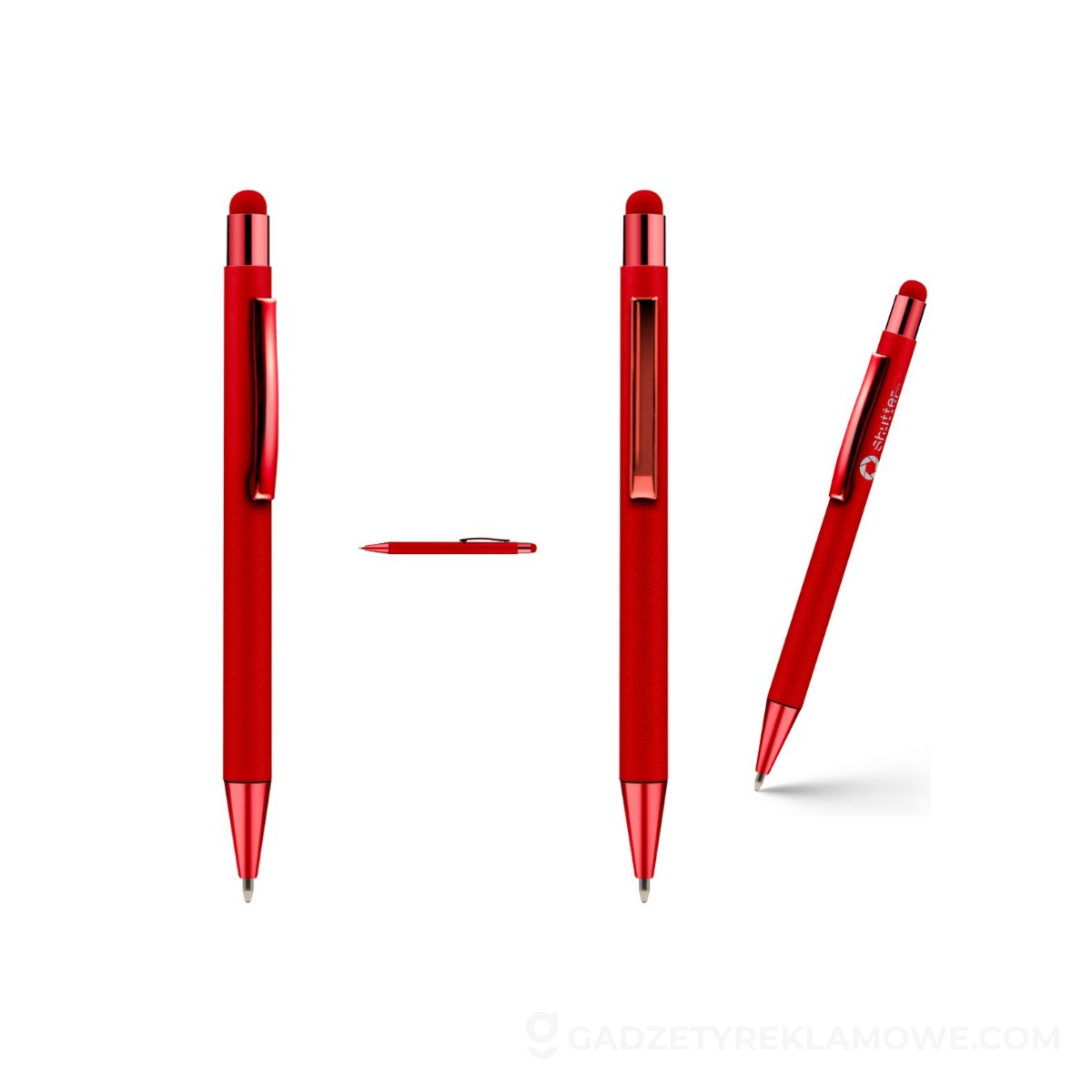 Długopis, touch pen | Ida - czerwony