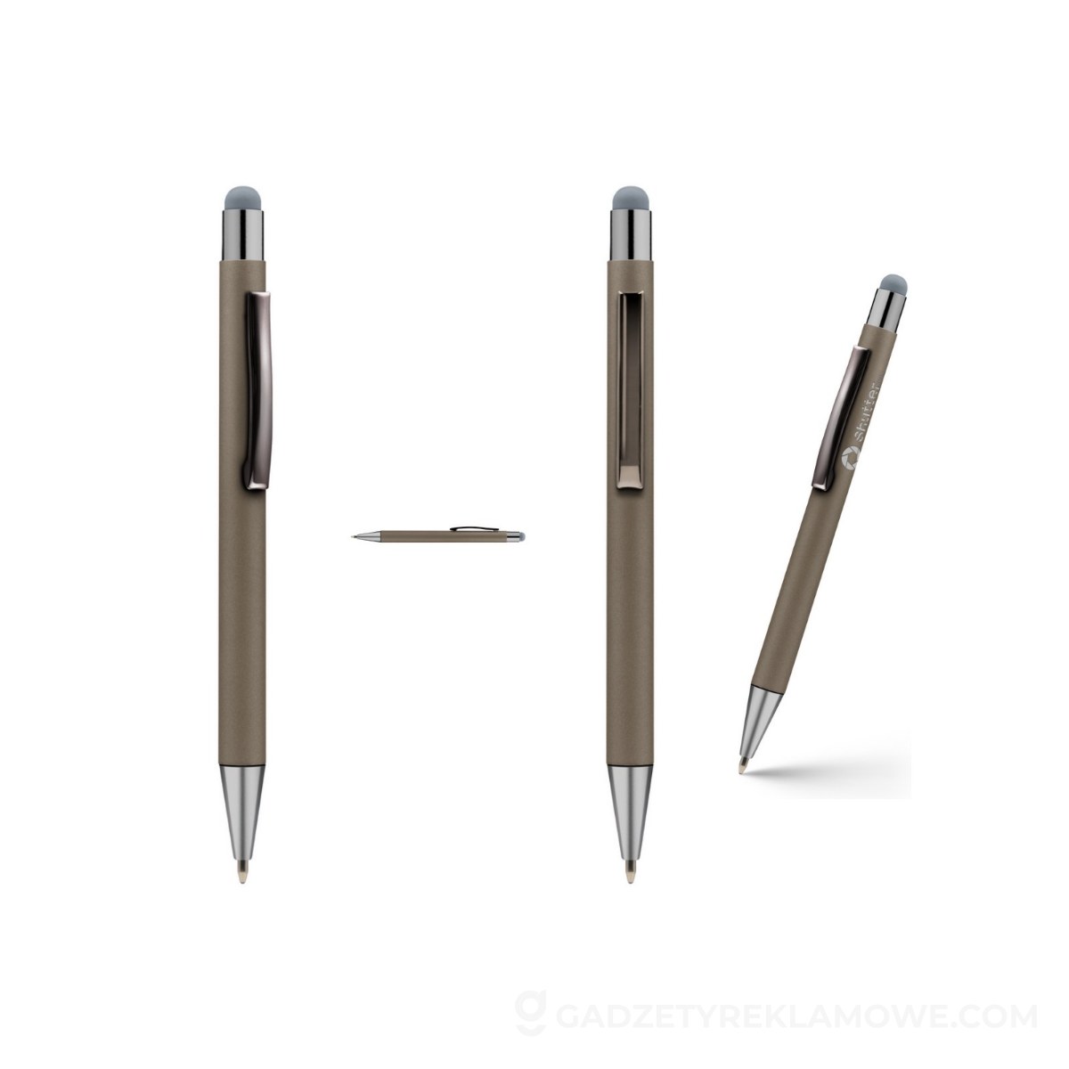 Długopis, touch pen | Ida - szary
