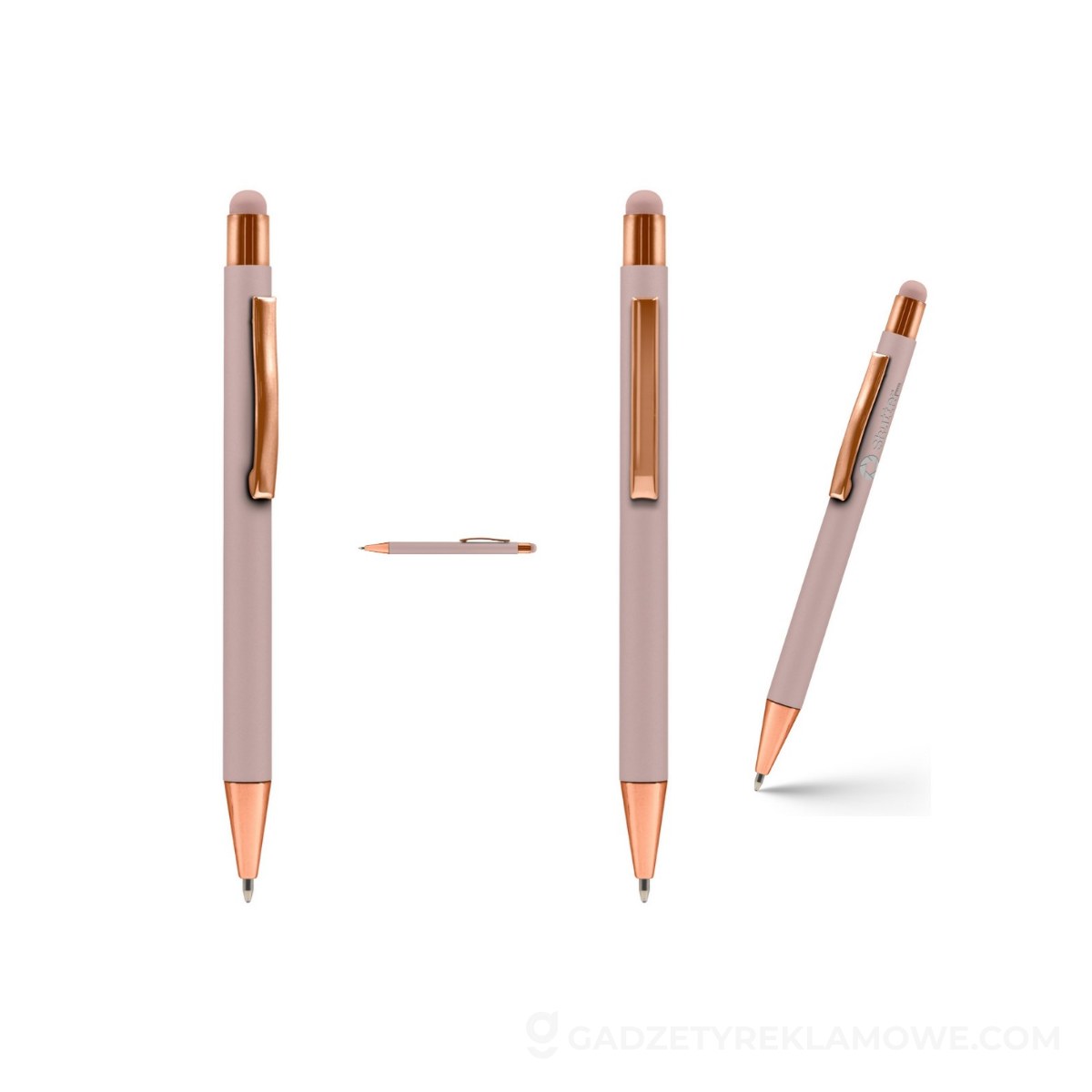 Długopis, touch pen | Ida - różowy