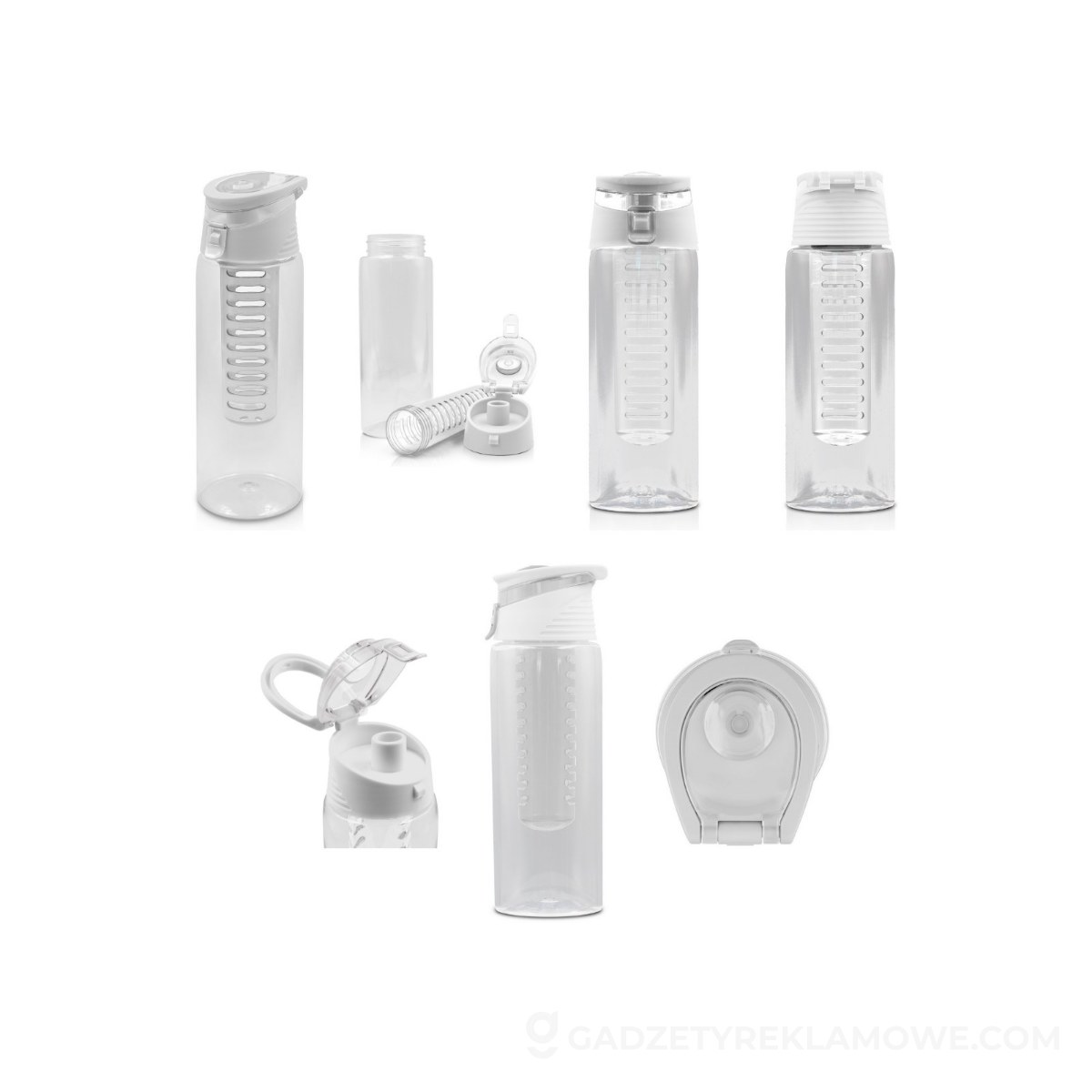 AXP-V1388-02-wariantu-watermark Butelka sportowa 700 ml Air Gifts | Lizzie - biała