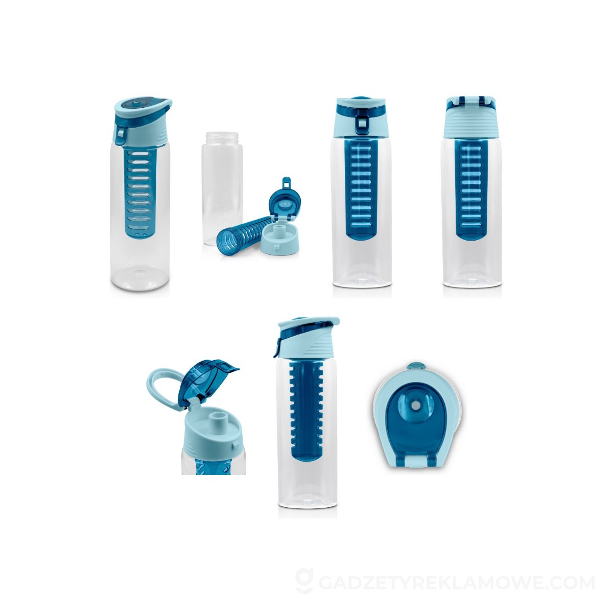 Butelka sportowa 700 ml Air Gifts | Lizzie - niebieska