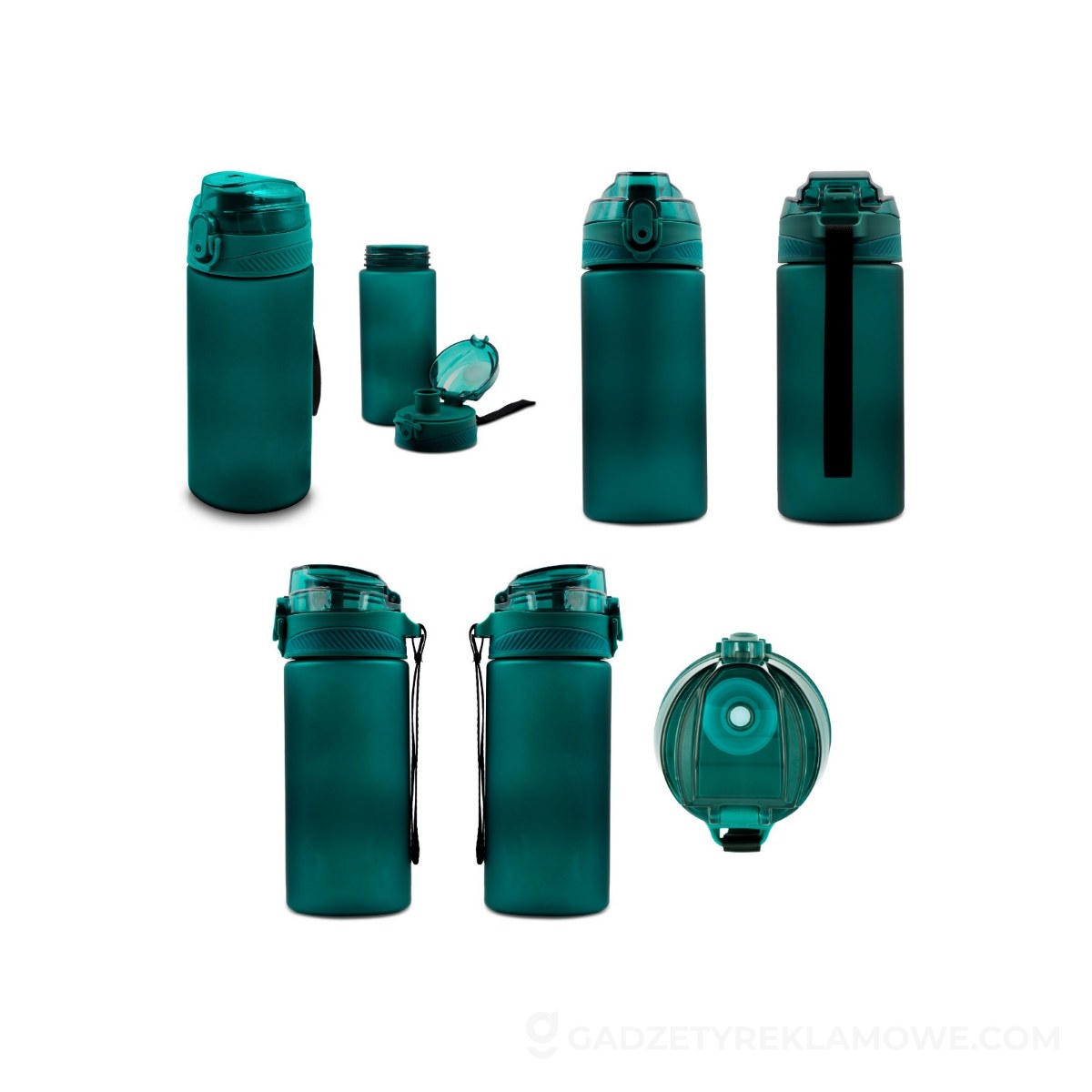 Butelka sportowa 500 ml Air Gifts | Leila - zielona