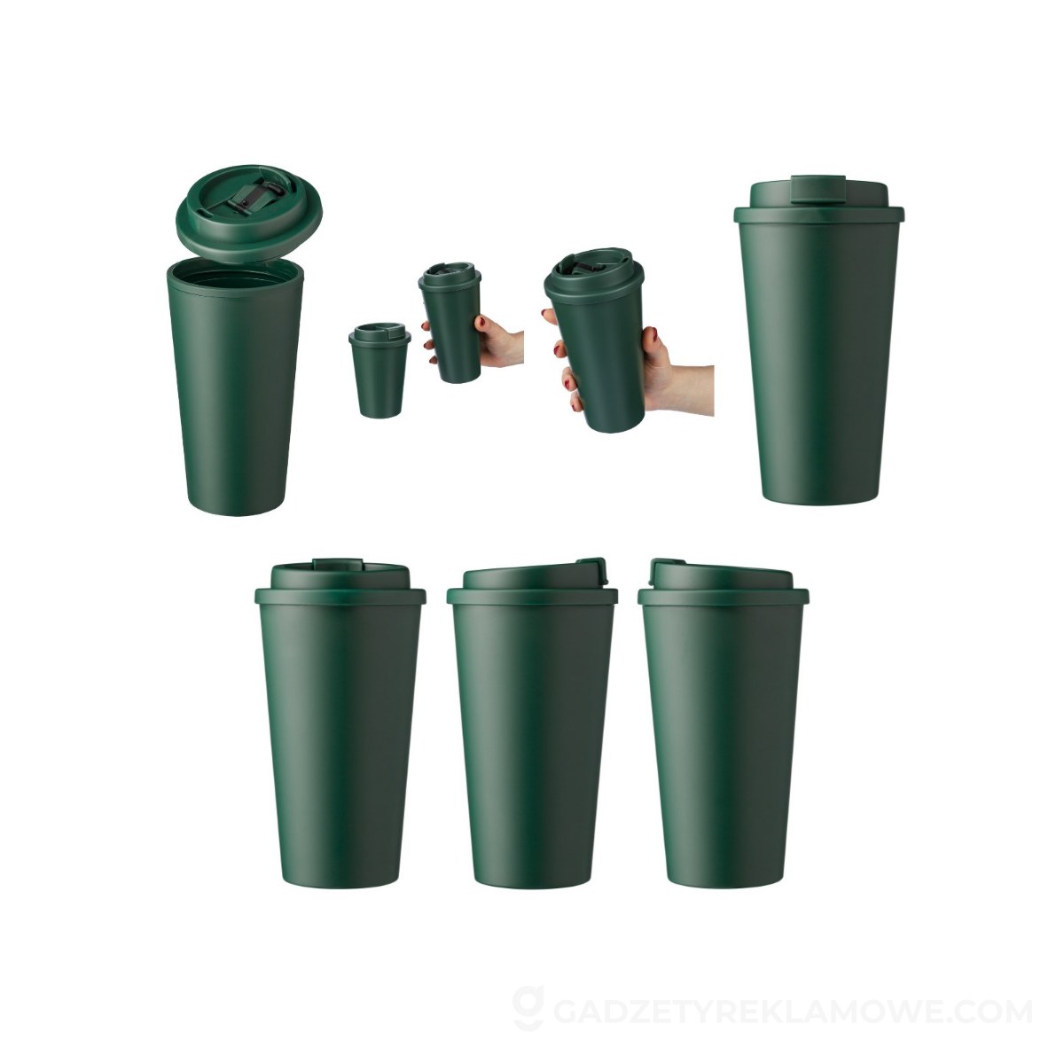 Kubek podróżny 475 ml - zielony