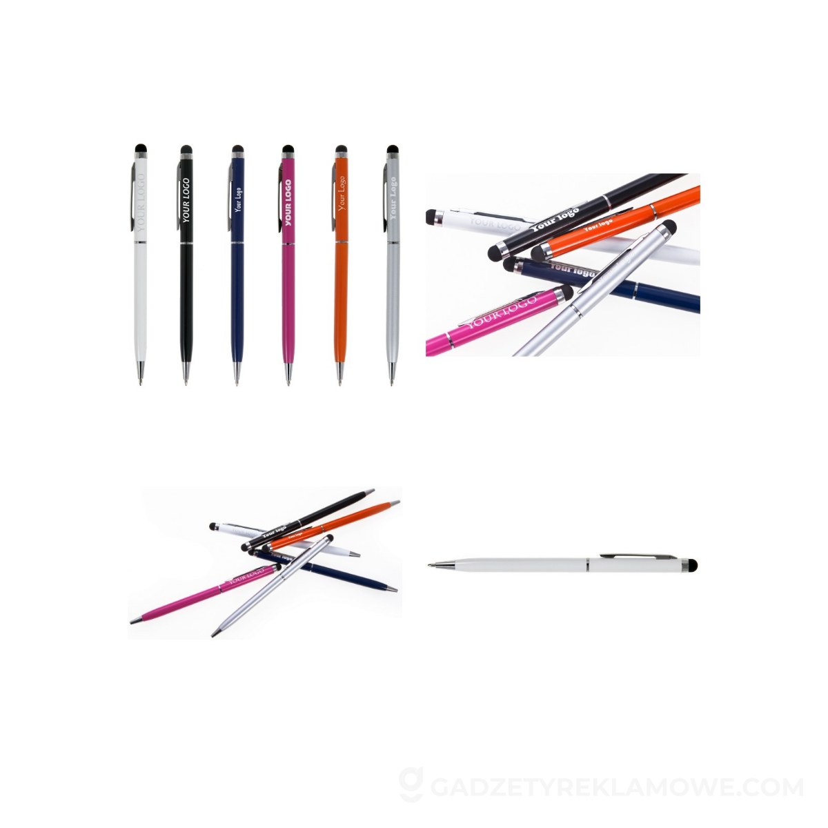 Długopis, touch pen | Irin - biały
