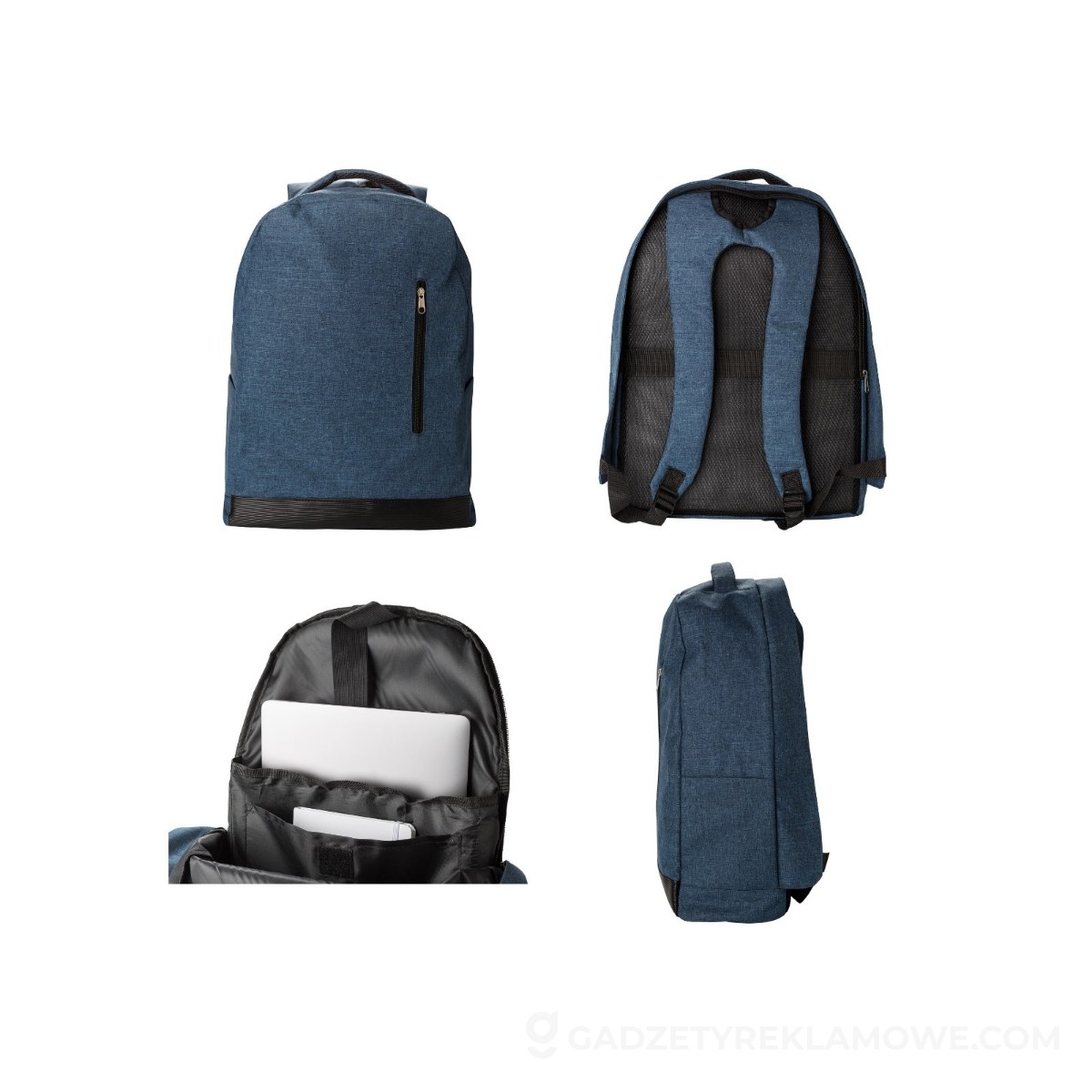 Parasole reklamowe vs. plecaki – co podbije eventowy świat? 2 Plecak chroniący przed kieszonkowcami - niebieski