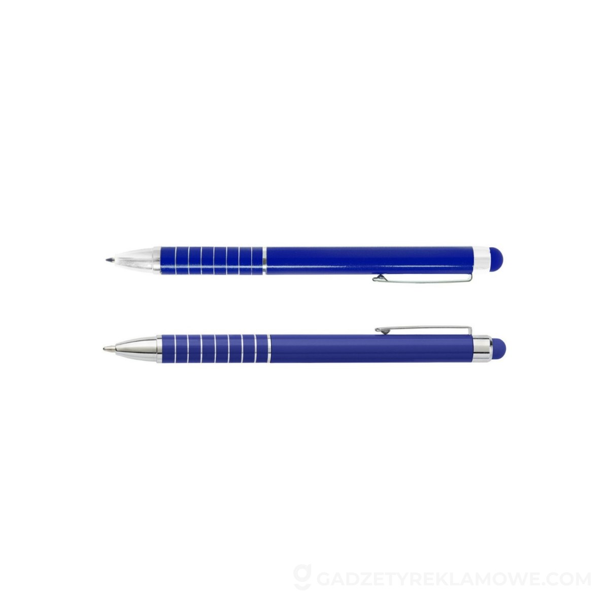 Długopis, touch pen - niebieski