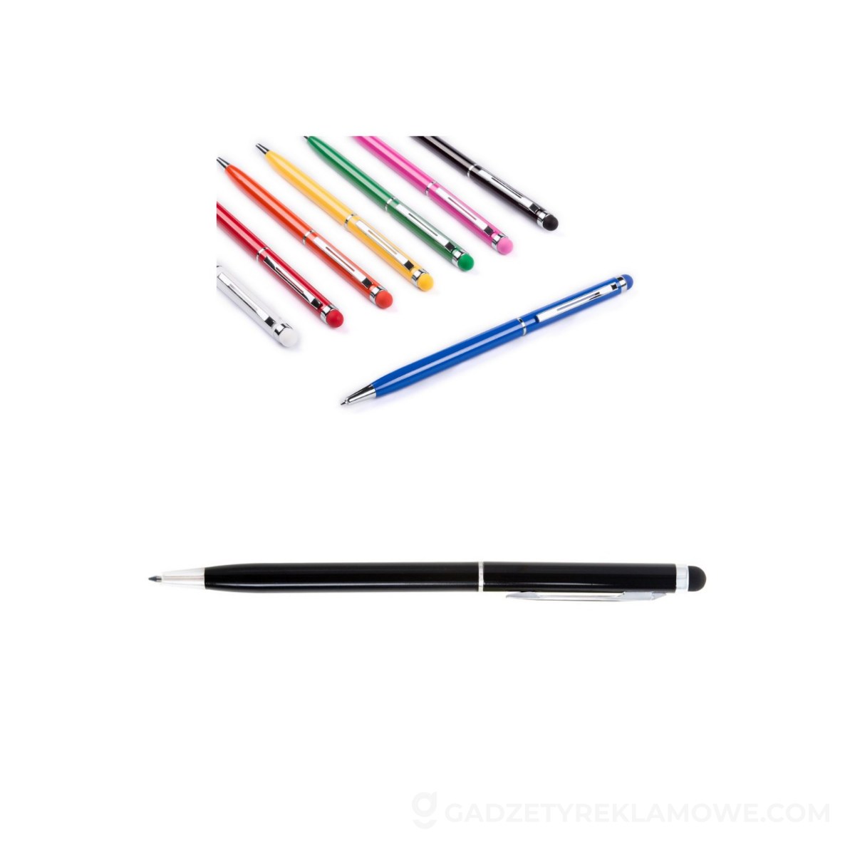 Długopis, touch pen - czarny