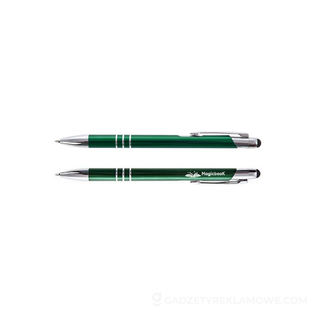 Długopis, touch pen | Zachary - zielony