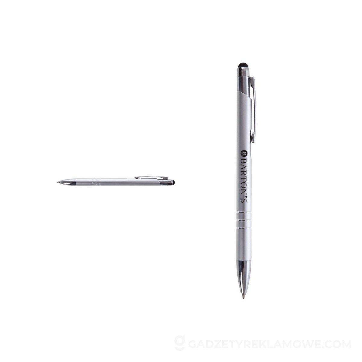 Długopis, touch pen | Zachary - srebrny