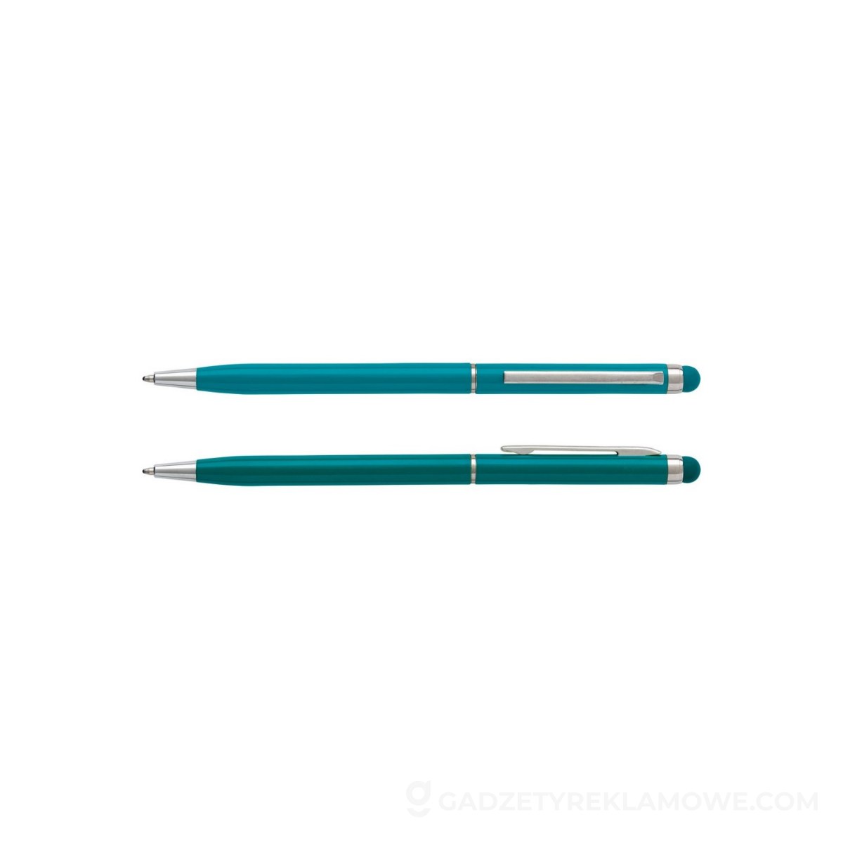 Długopis, touch pen - błękitny