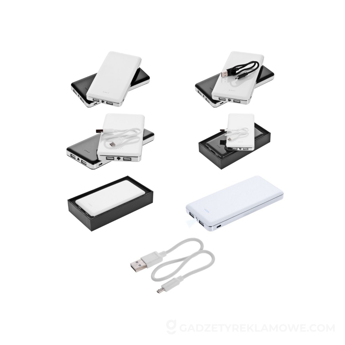 AXP-V3384-02-wariantu-watermark Powerbank 12000 mAh z lampką Sawyer - biały