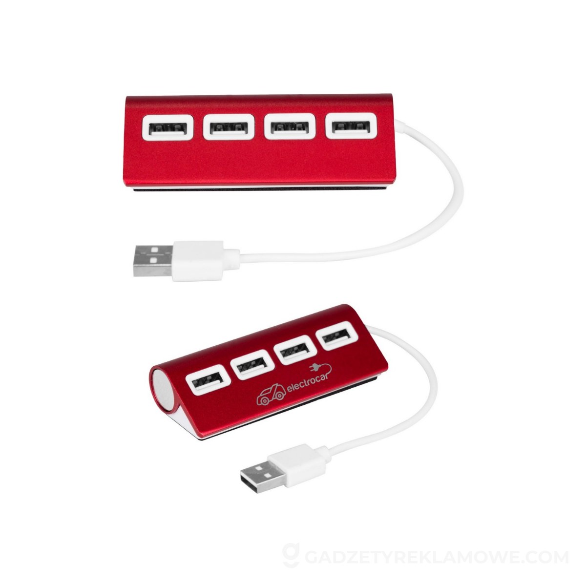 Hub USB 2.0 | Fletcher - czerwony