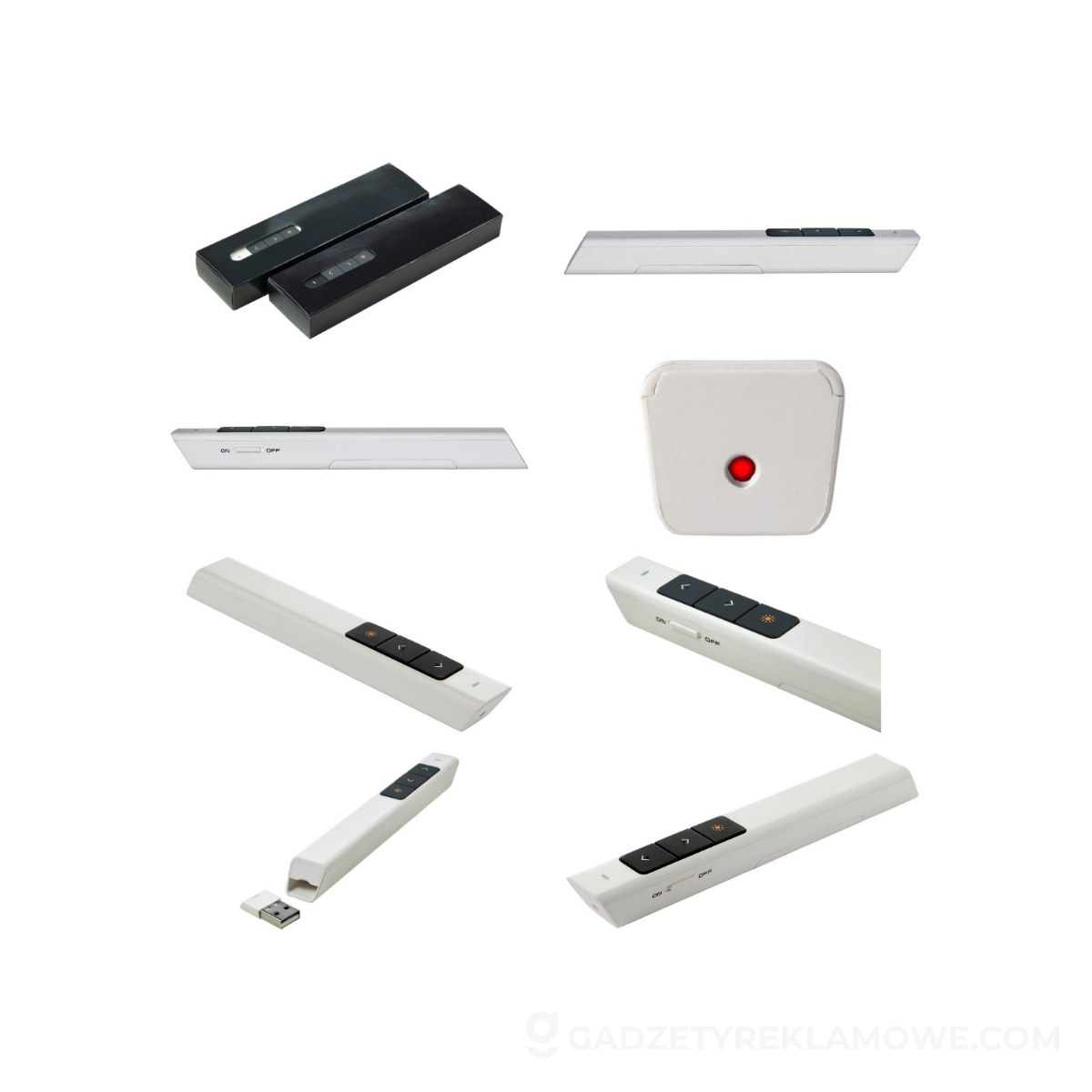Wskaźnik laserowy USB - biały