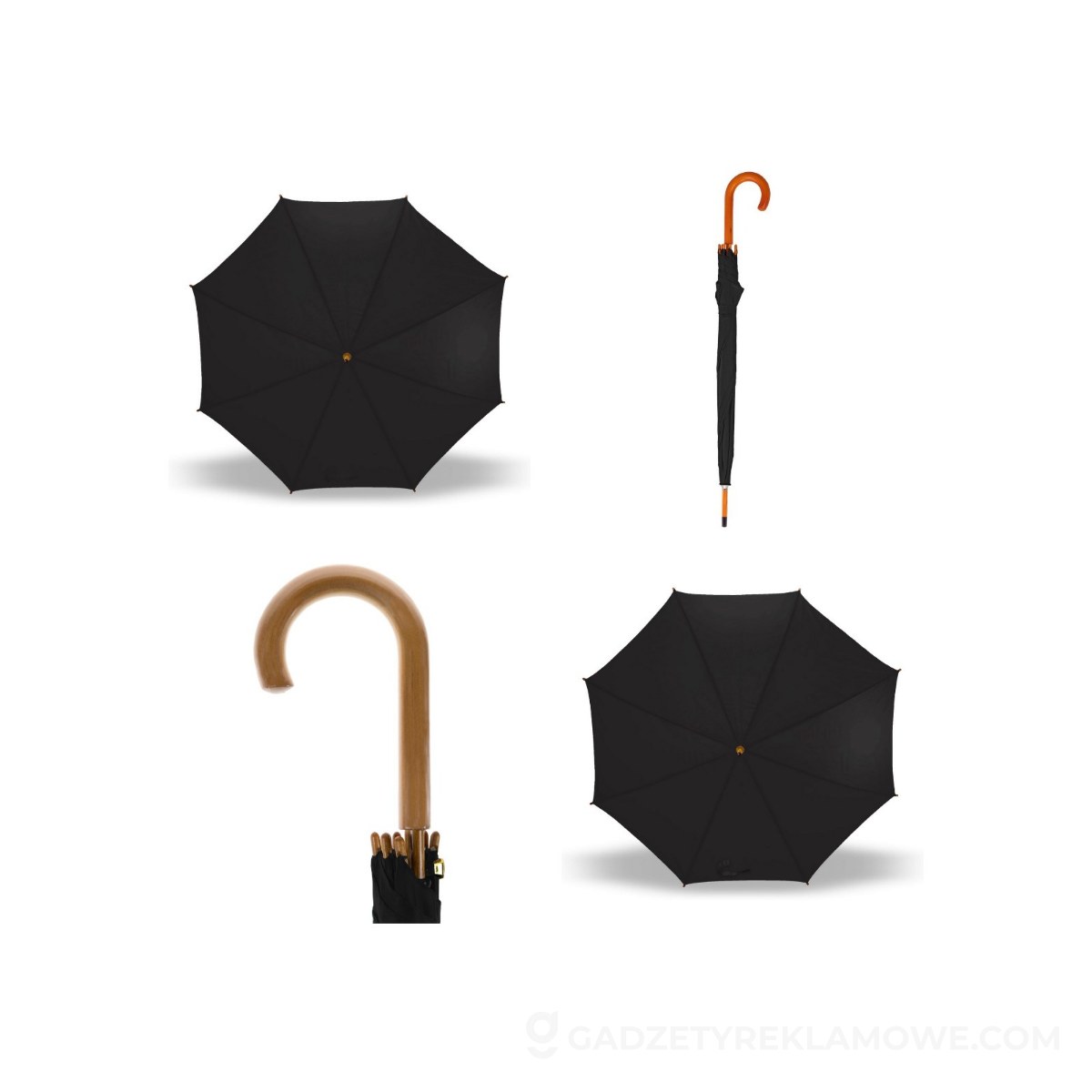 Parasol automatyczny | Hayden - czarny