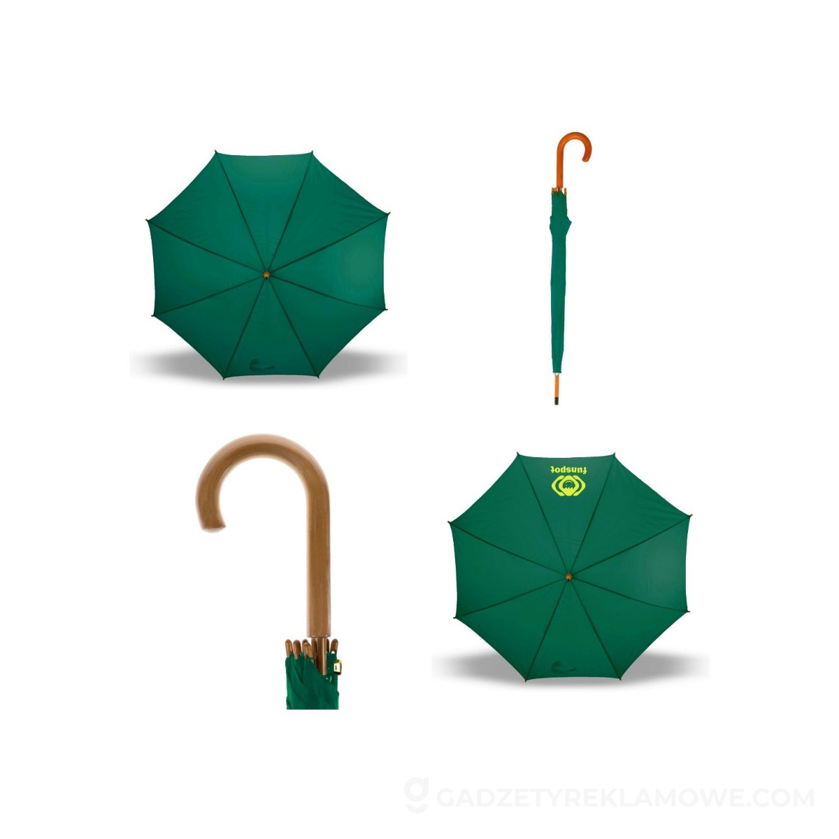 Parasol automatyczny | Hayden - zielony