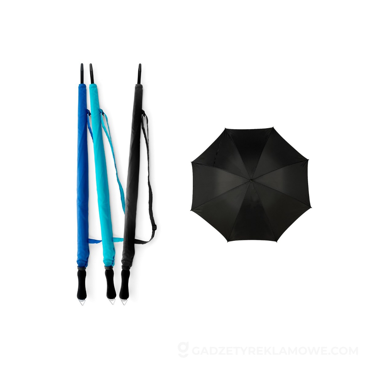Parasol manualny - czarny