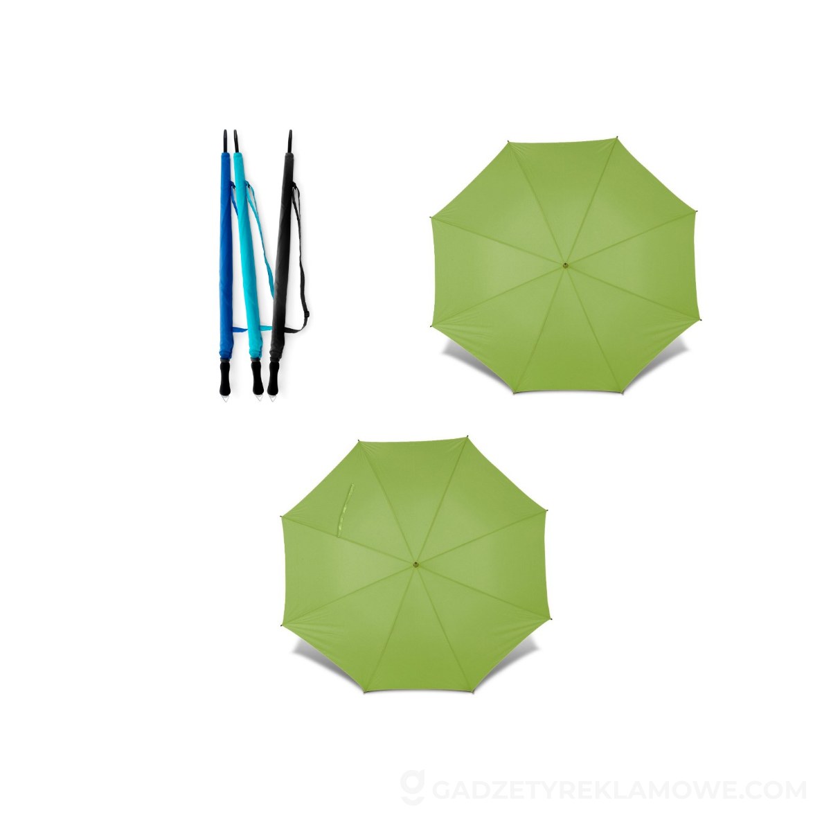 Parasol manualny - jasnozielony
