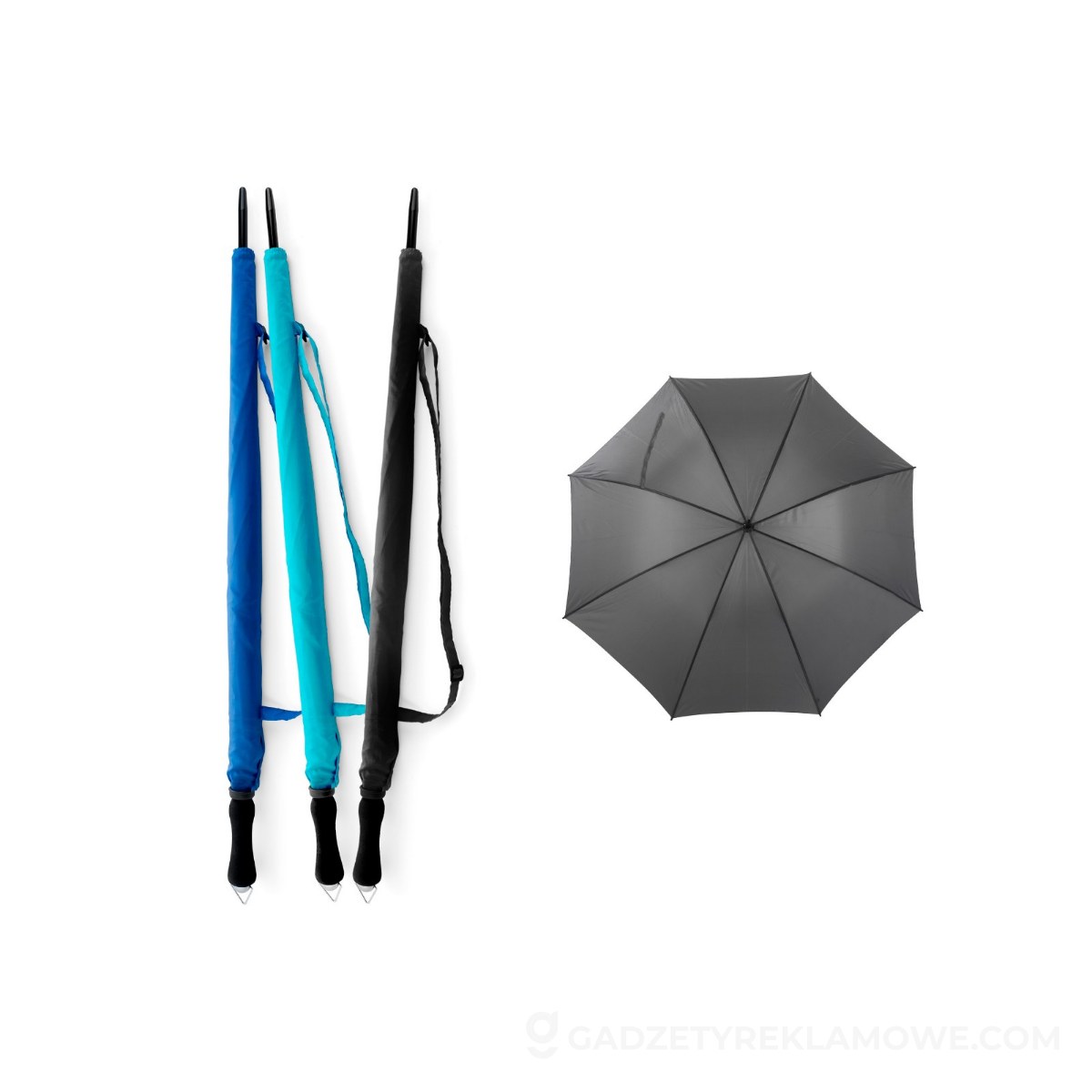 Parasol manualny - szary