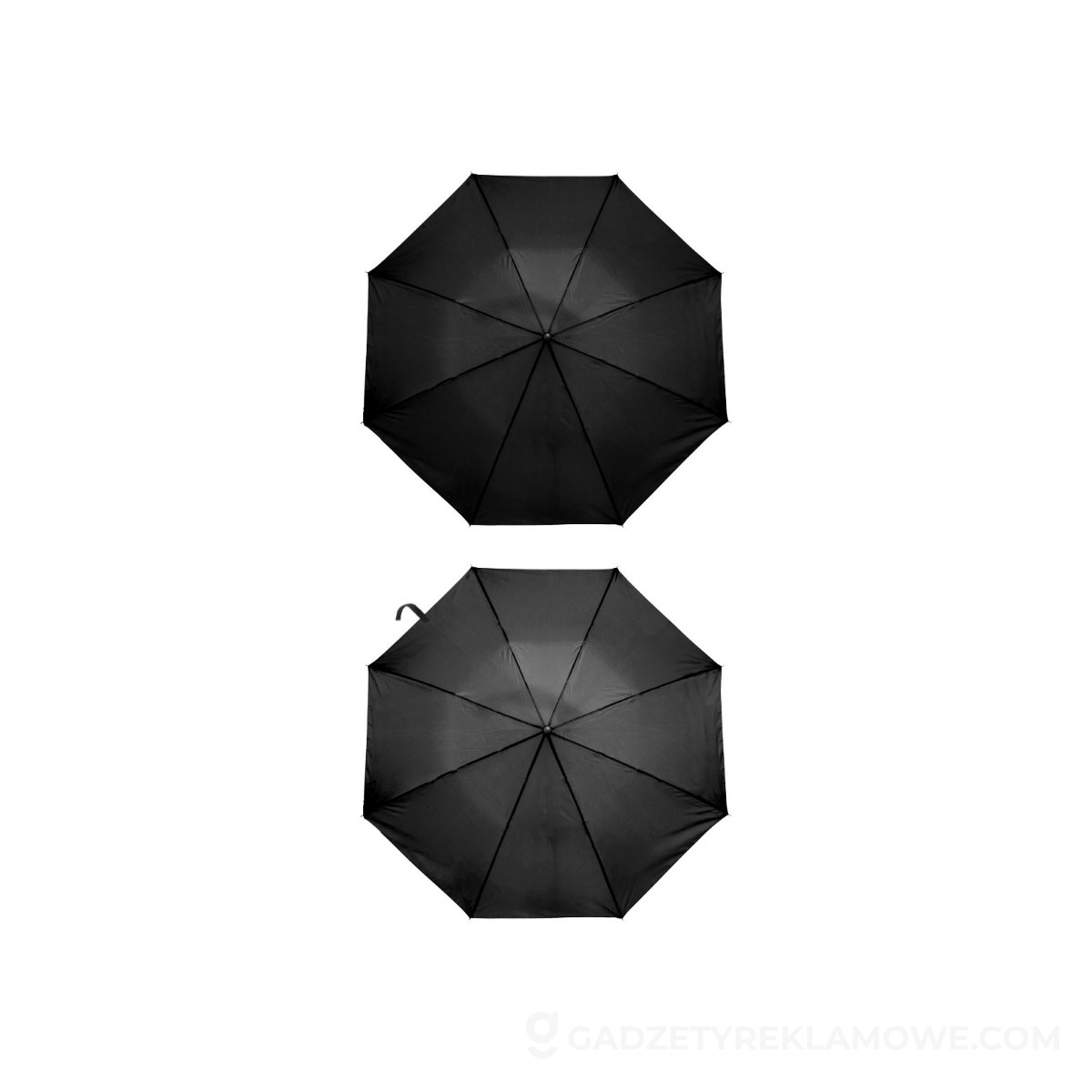 Parasol manualny, składany - czarny