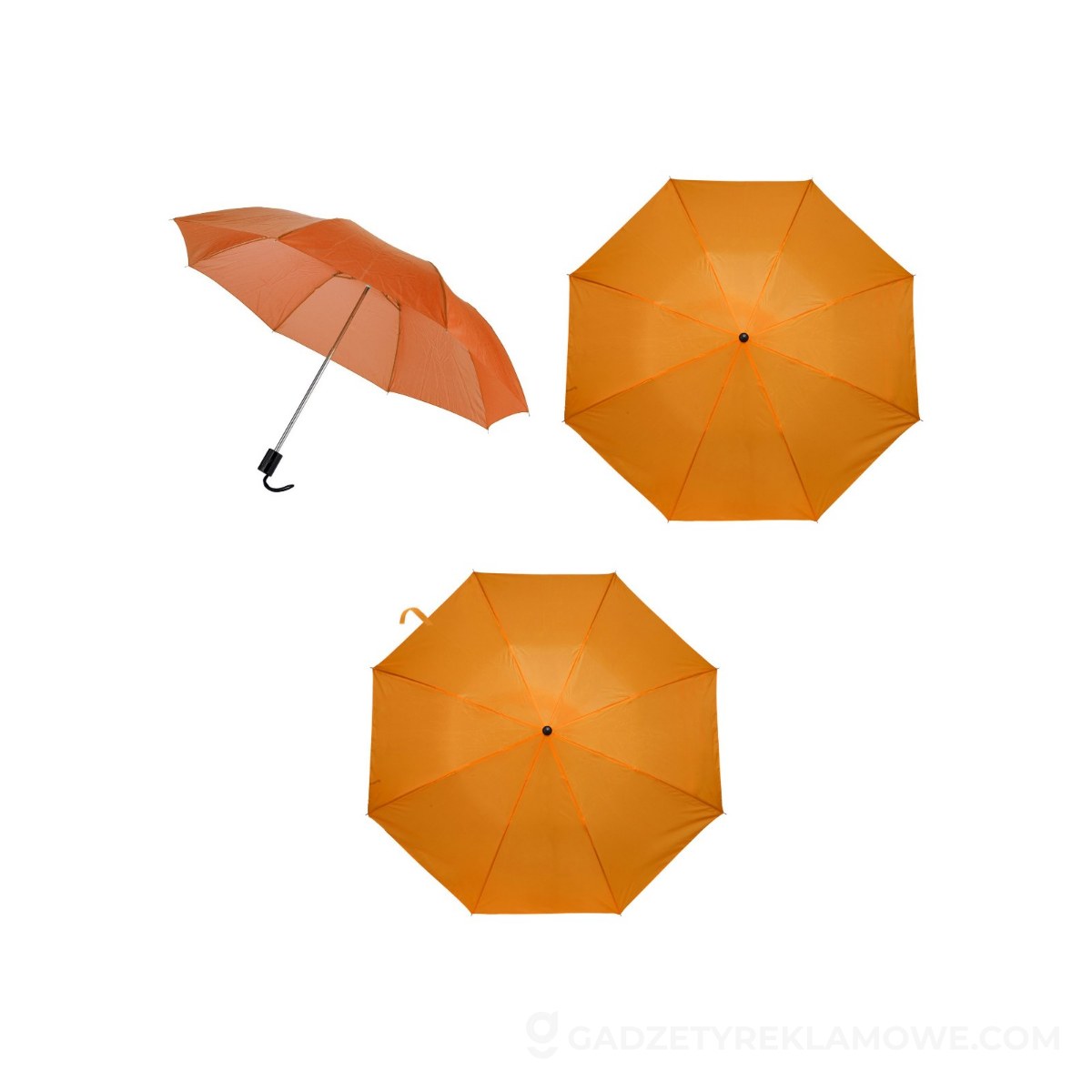 Parasol manualny, składany - pomarańczowy
