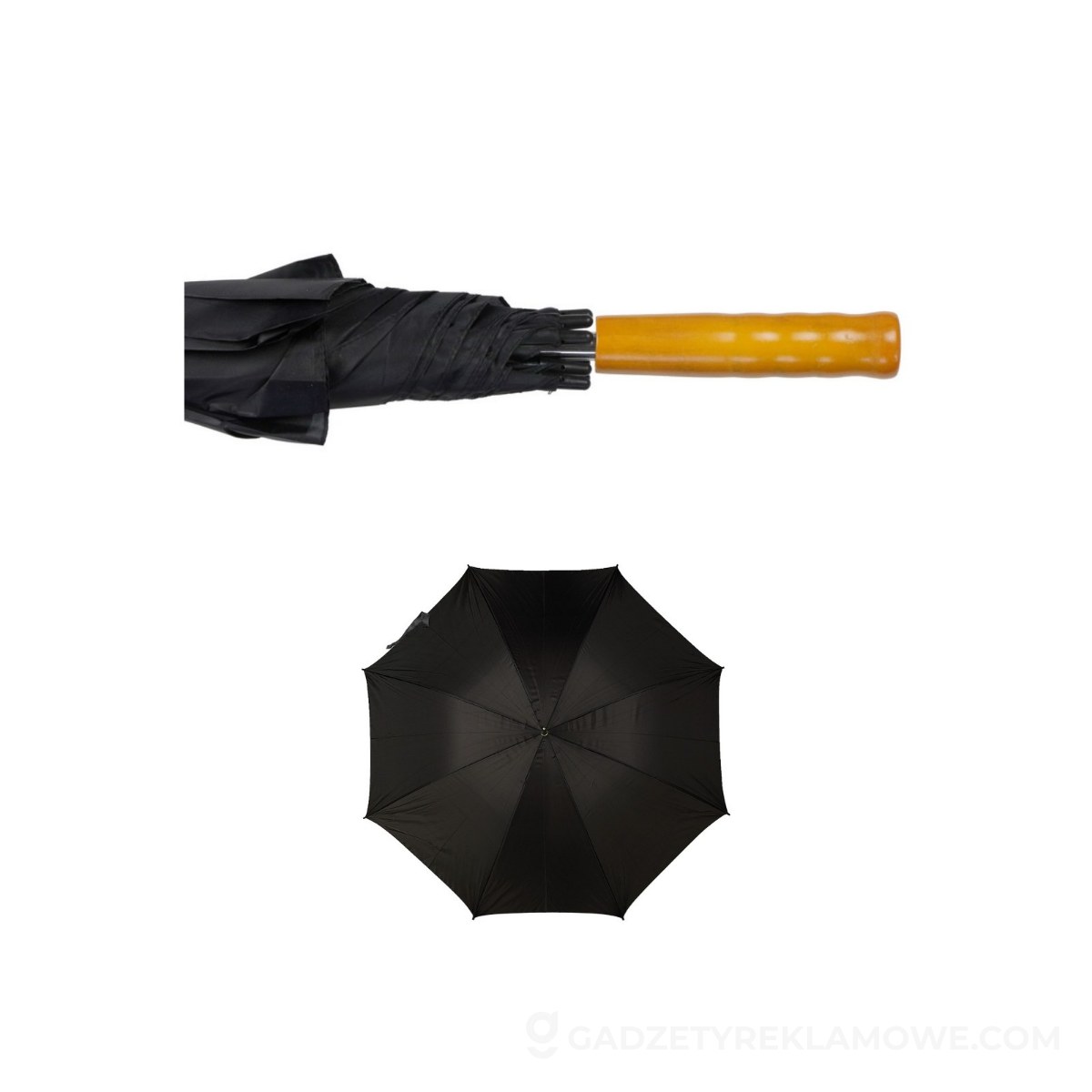 Parasol manualny - czarny