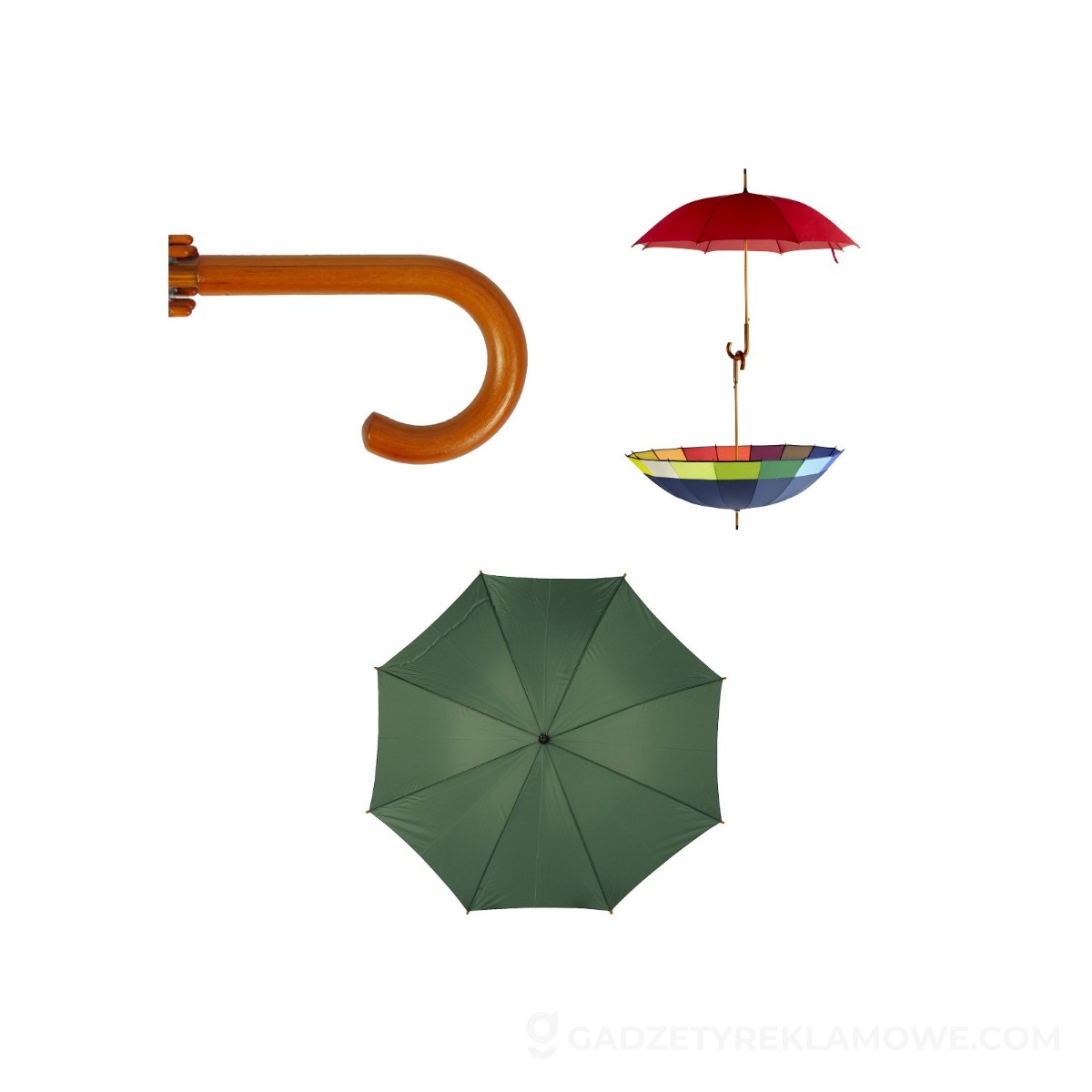 Parasol automatyczny - zielony