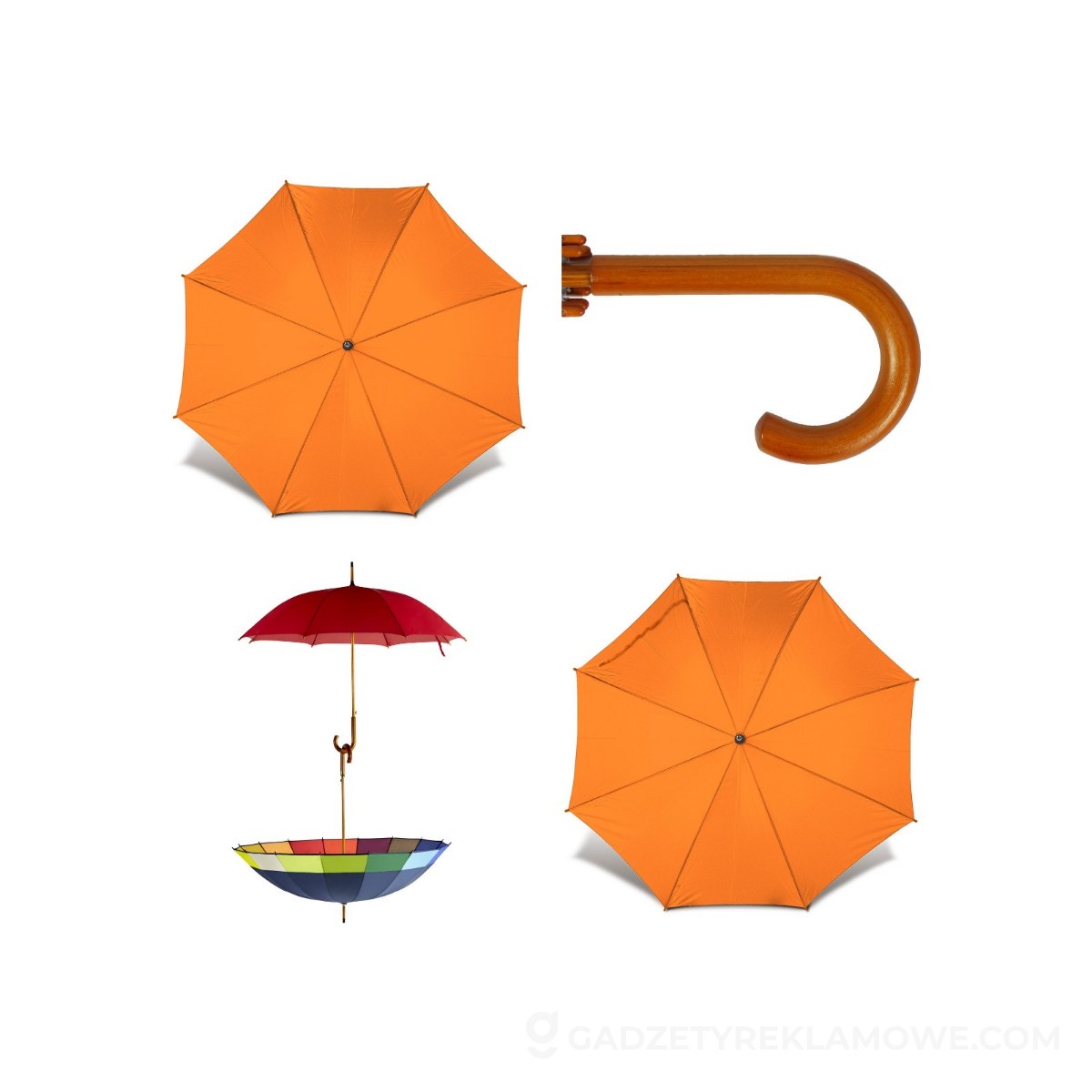 Parasol automatyczny - pomarańczowy