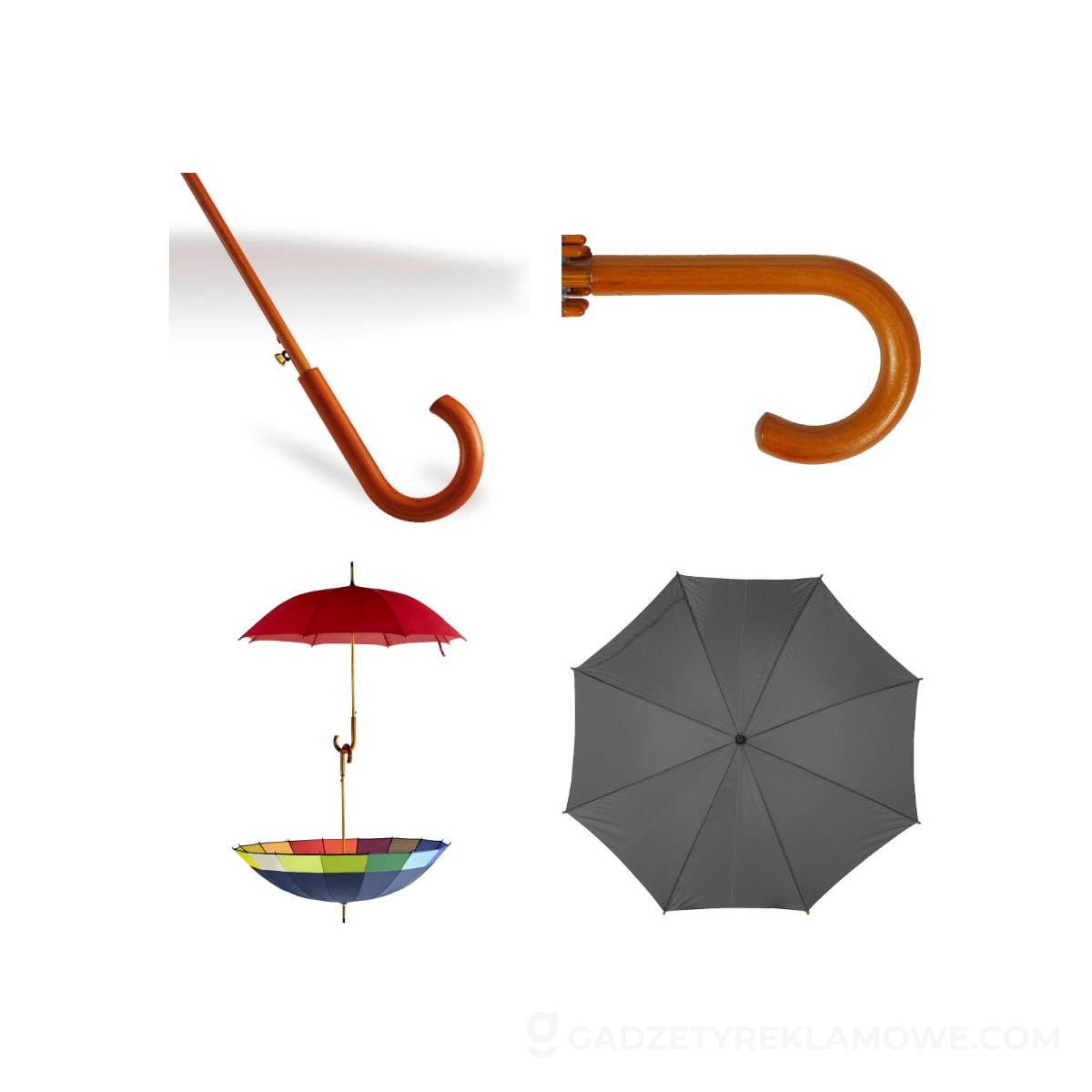 Parasol automatyczny - szary