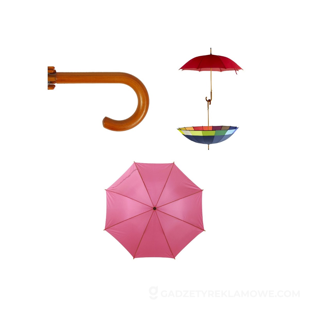 Parasol automatyczny - różowy