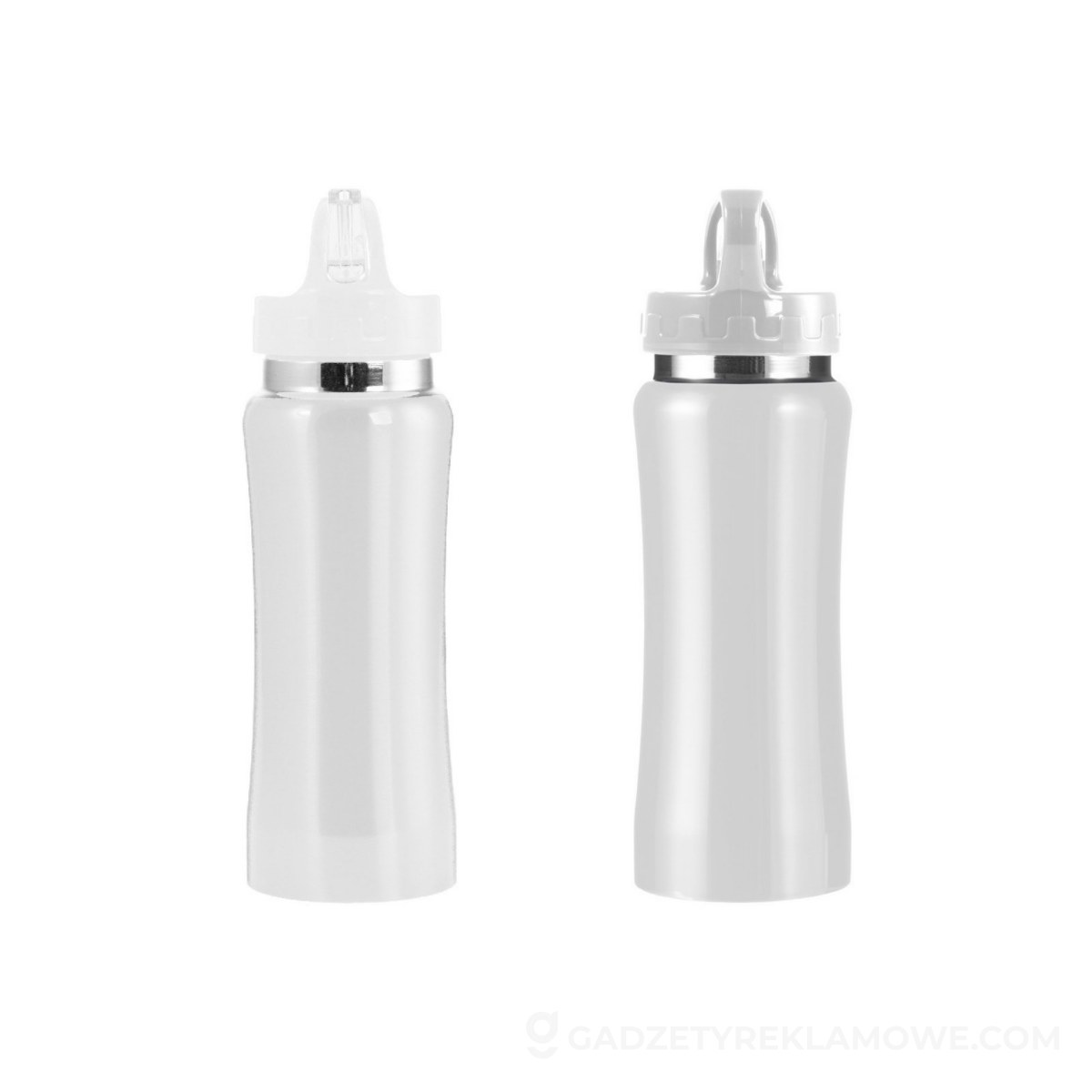 Butelka sportowa 600 ml - biała