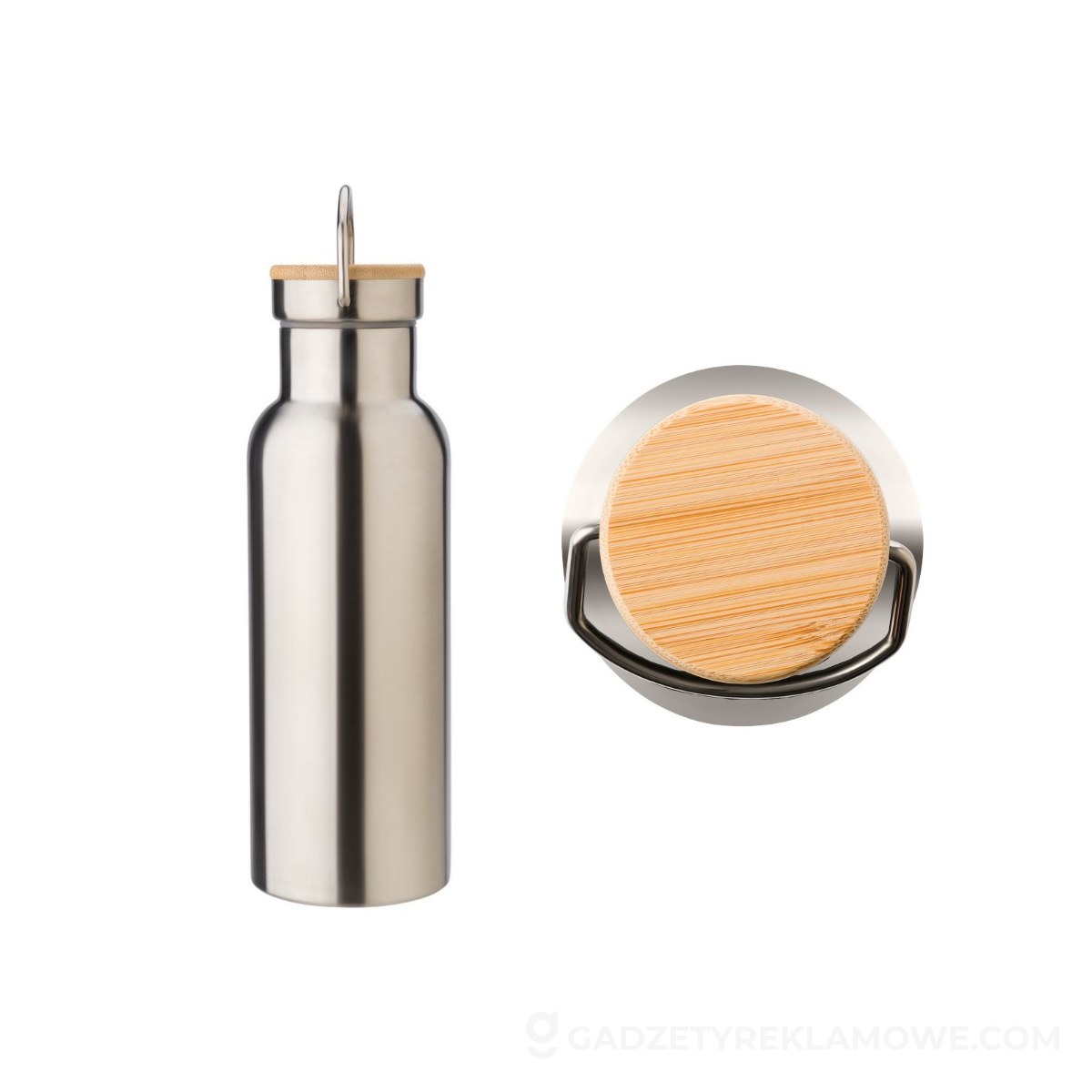 Butelka termiczna 500 ml - srebrna