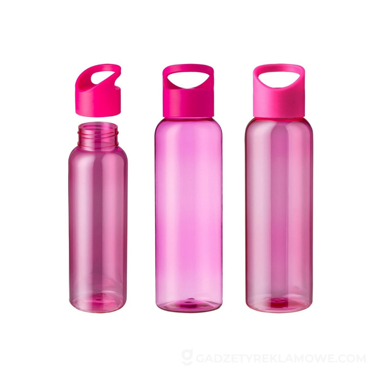 Butelka sportowa 500 ml z RPET - różowa