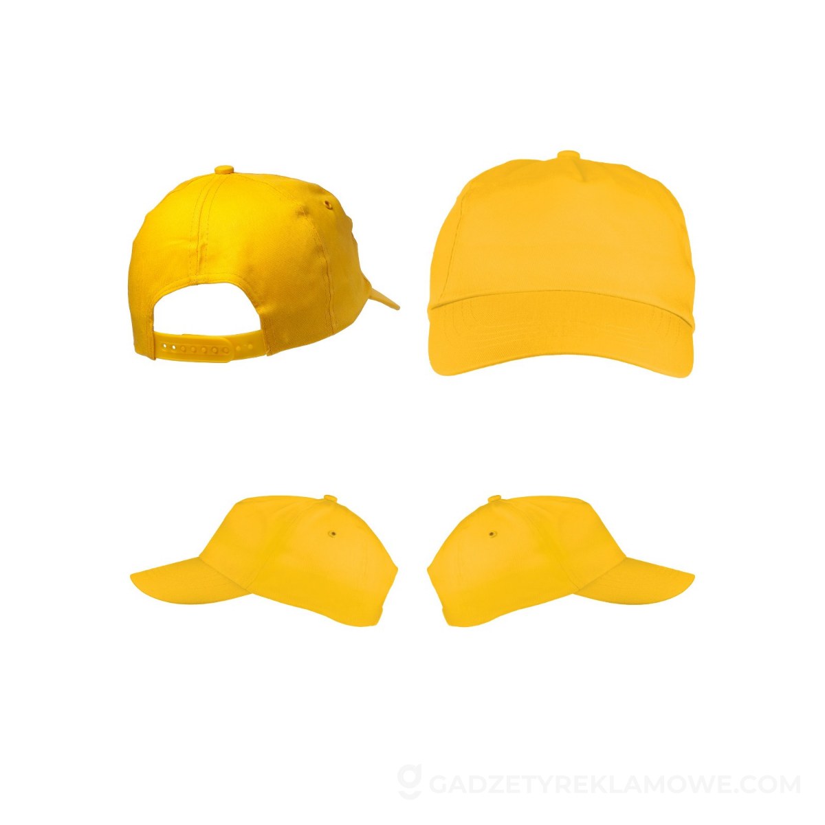 Czapka z daszkiem - żółta
