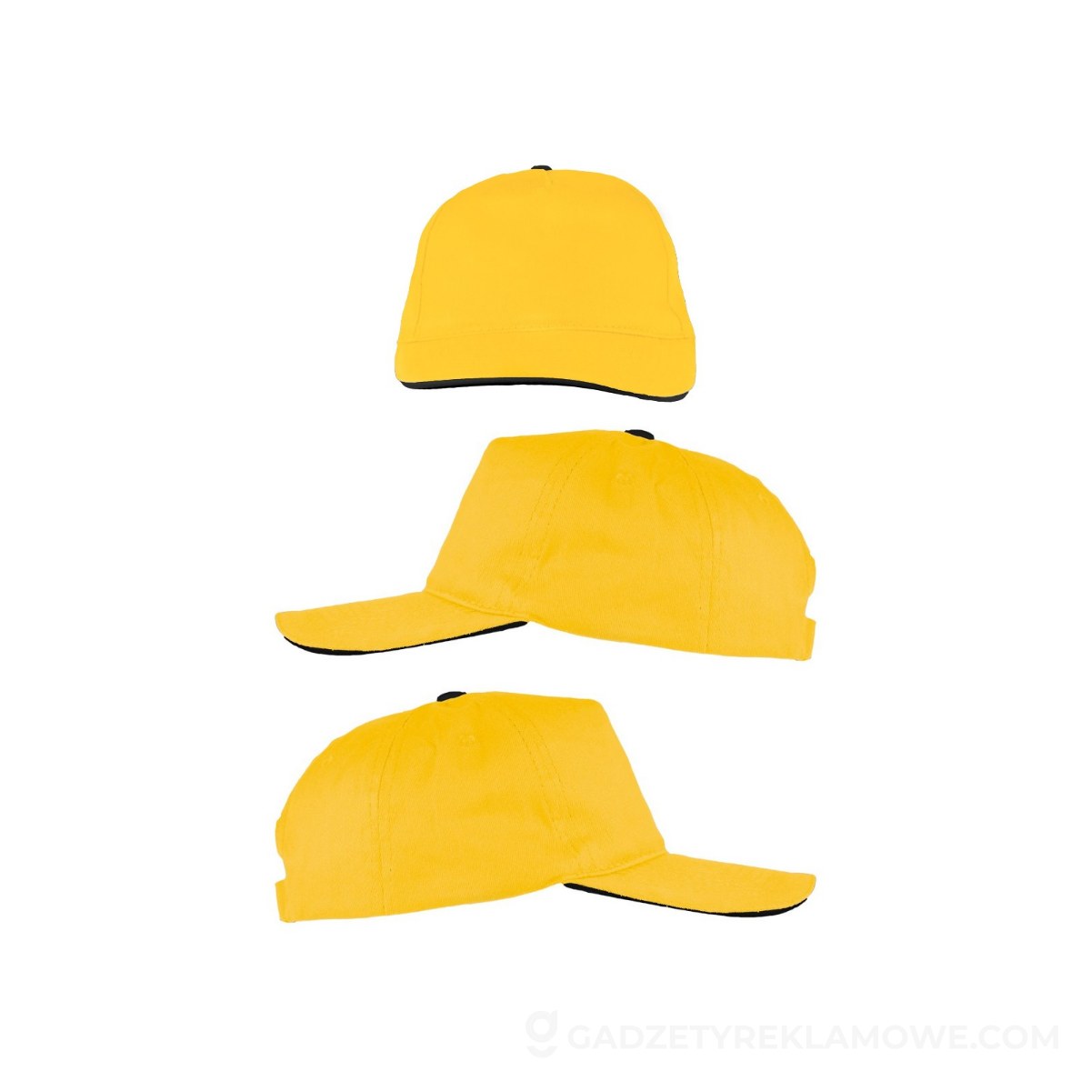 Czapka z daszkiem - żółta