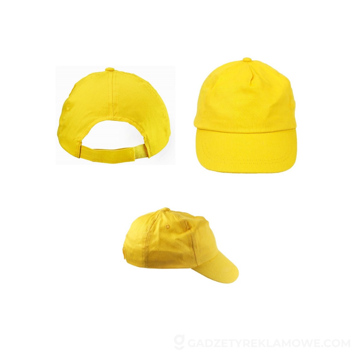 Czapka z daszkiem, rozmiar dziecięcy - żółta