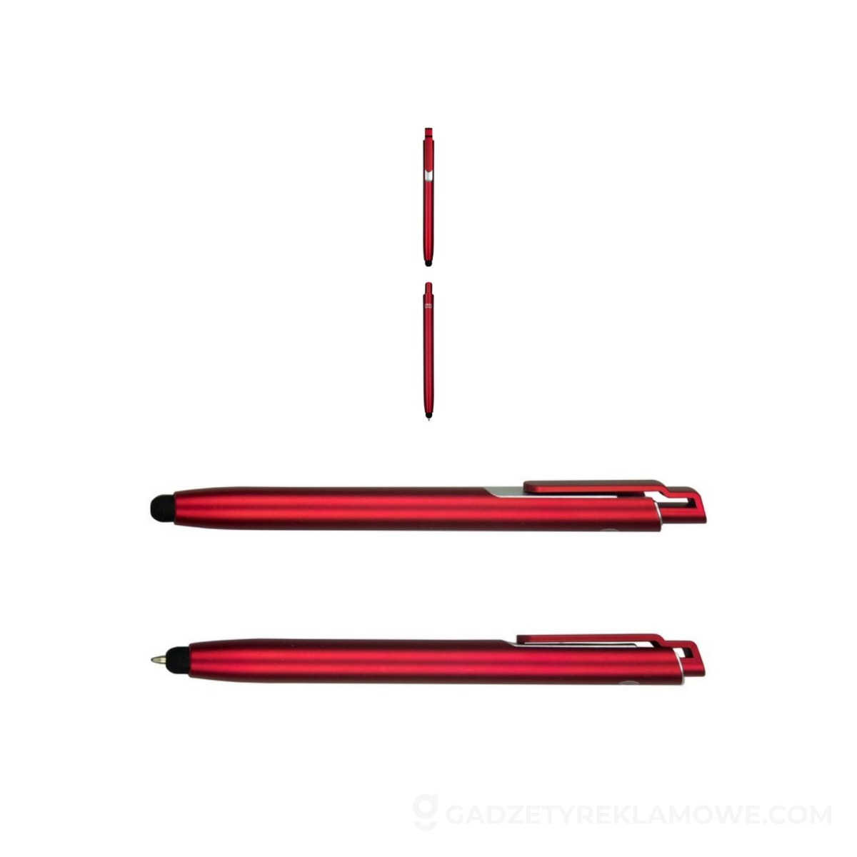 Długopis z chipem NFC, touch pen | Henrietta - czerwony
