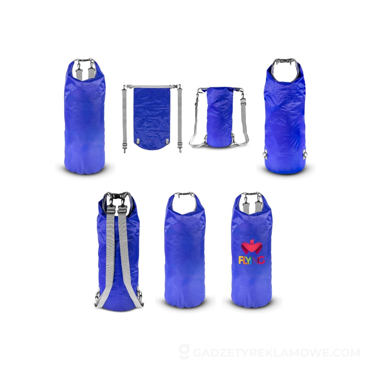 Wodoodporna torba, worek 20 L | Buklor - niebieska